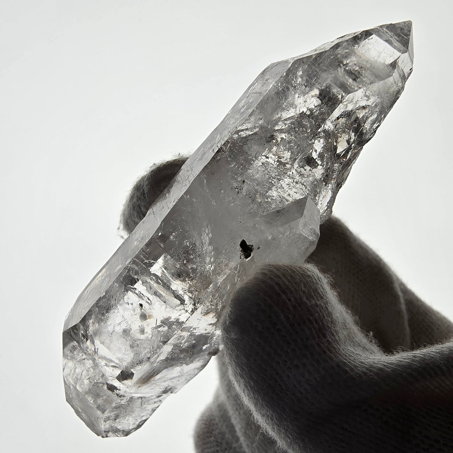 Enhydro Skeleton Smoky Quartz DT Scepter, 1x Bubble Valentine Pocket, Namibia 76*25*19mm
