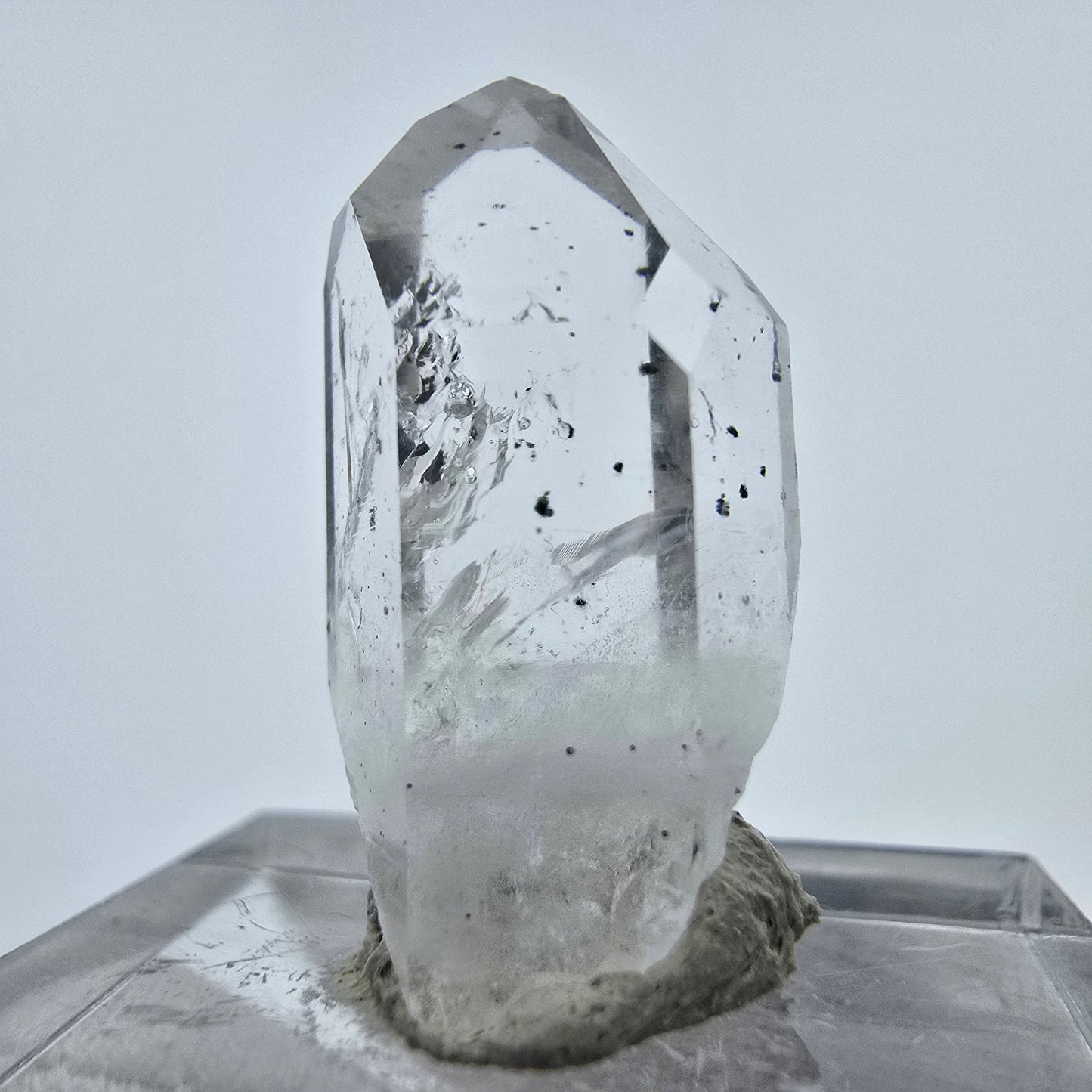 Enhydro Phantom Hämatit Quarz Kristall Streep Mine Goboboseb, Namibia 25*11*10mm