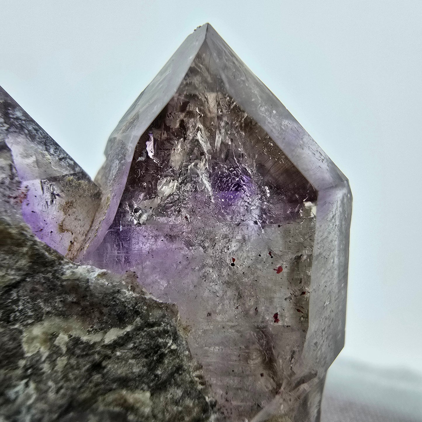 Phantom Amethyst, Fenster Zepter Stufe Goboboseb, Namibia 31*31*22mm, Sammlung