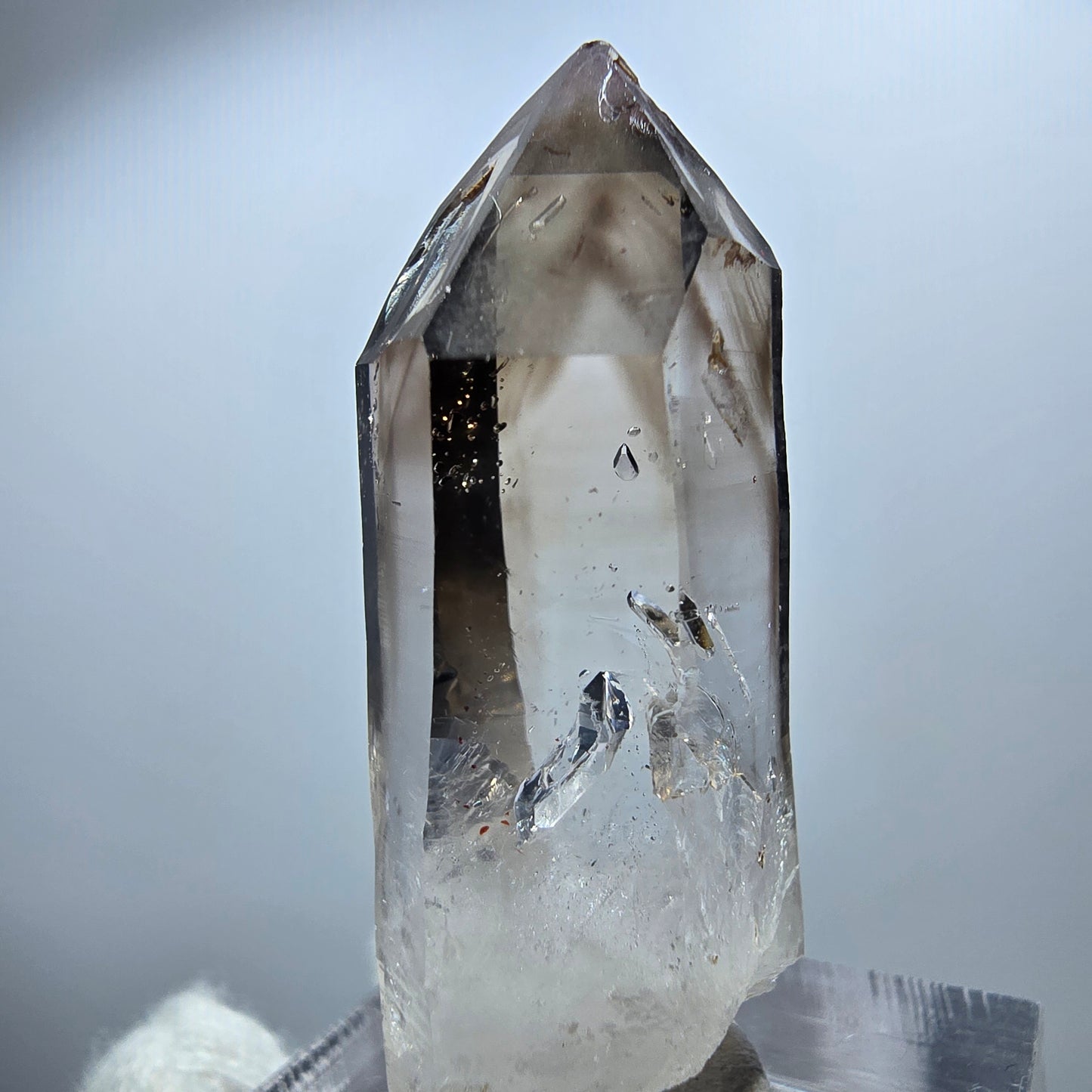 Enhydro Phantom Smoky Quartz Scepter, 1x Bubble Goboboseb, Namibia 39*15*11mm
