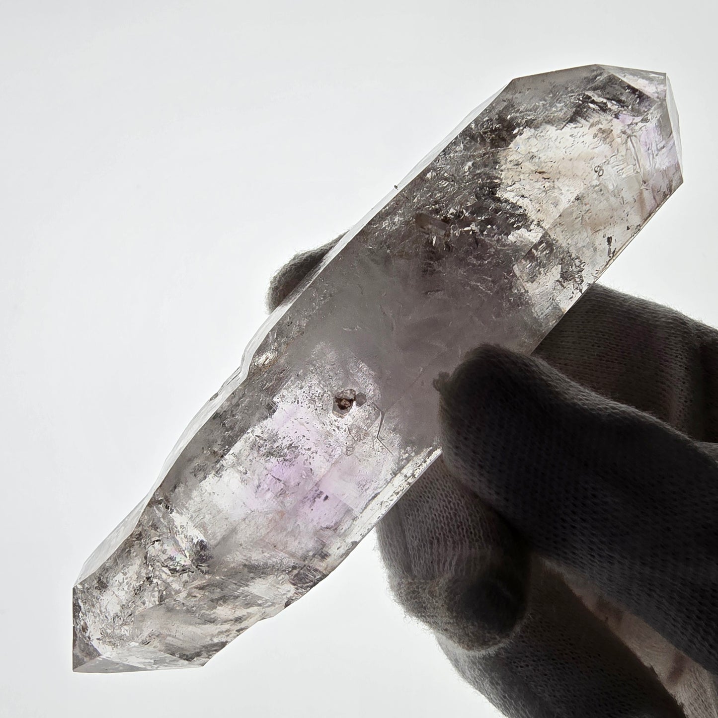 Enhydro Skeleton Amethyst DT Scepter 4x Bubble Valentine Pocket Goboboseb Namibie 122*31*26mm