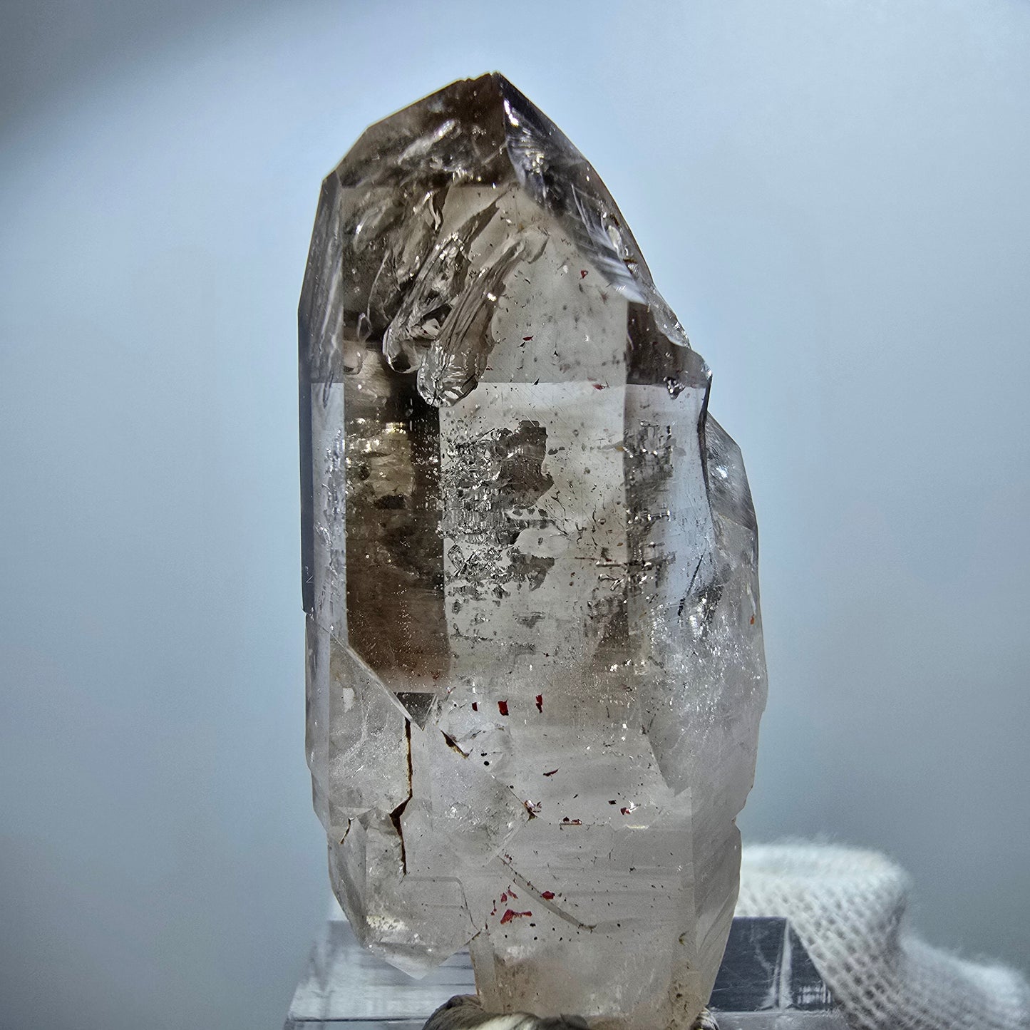 Clear Phantom Smoky Quartz Scepter Point Goboboseb, Namibia 47*23*18mm