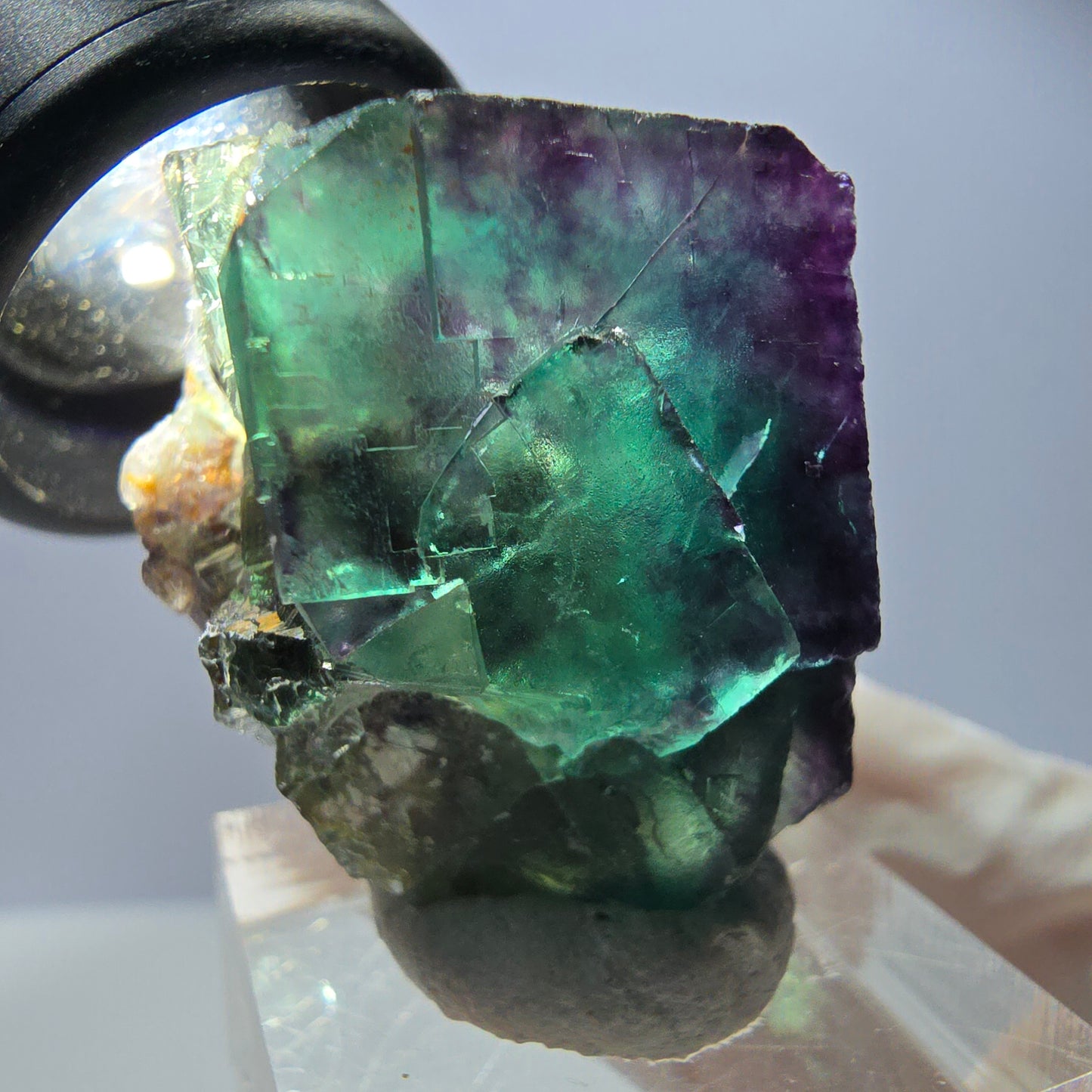 Rare Fluorite Cube Specimen, green purple Okorusu, Namibia 42*31*30mm