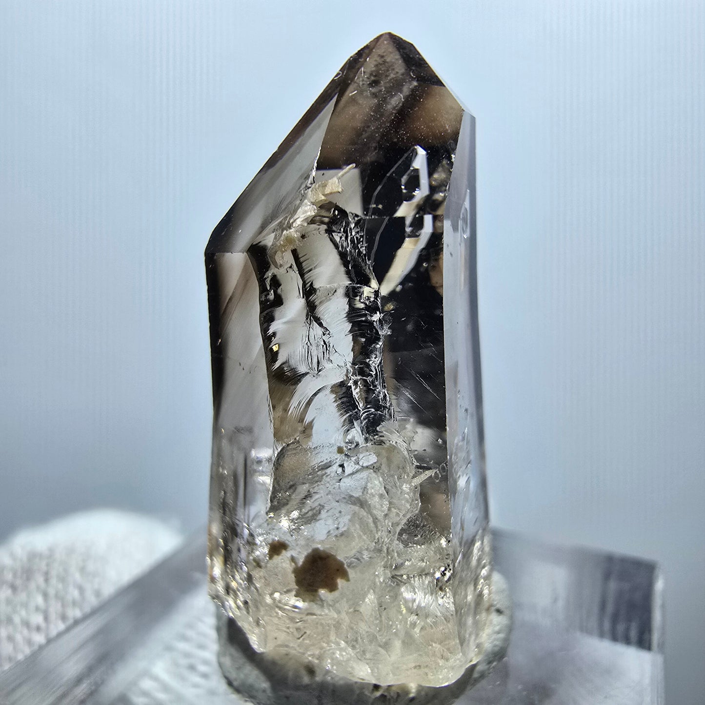 Clear Phantom Smoky Quartz Scepter Point Goboboseb, Namibia 28*14*12mm