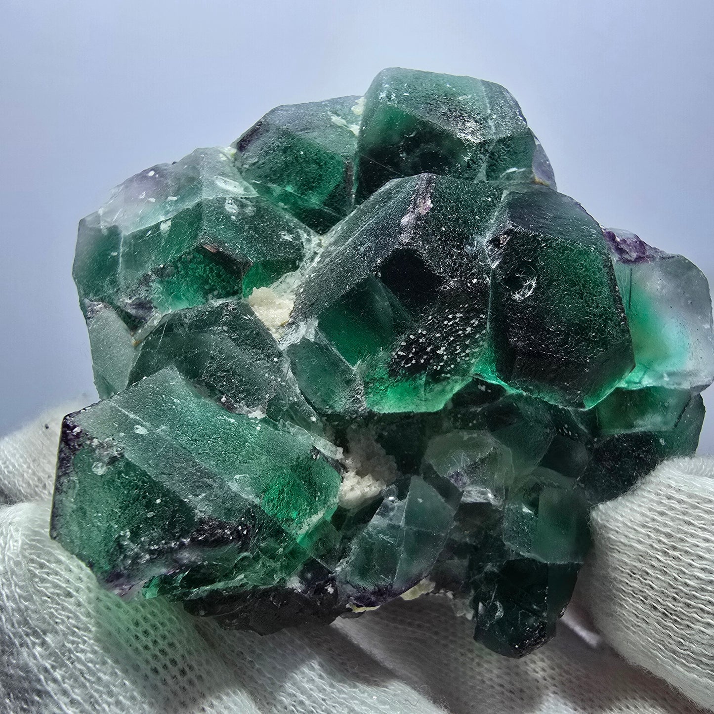 Rare Phantom Fluorite zonal, Schorl Tourmaline Hyalite Erongo, Namibia 79*70*56mm