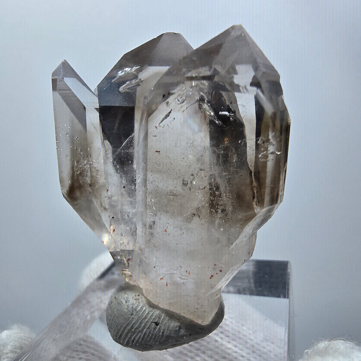 Klare Phantom Rauchquarz Zepter Stufe Goboboseb, Namibia 34*26*17mm