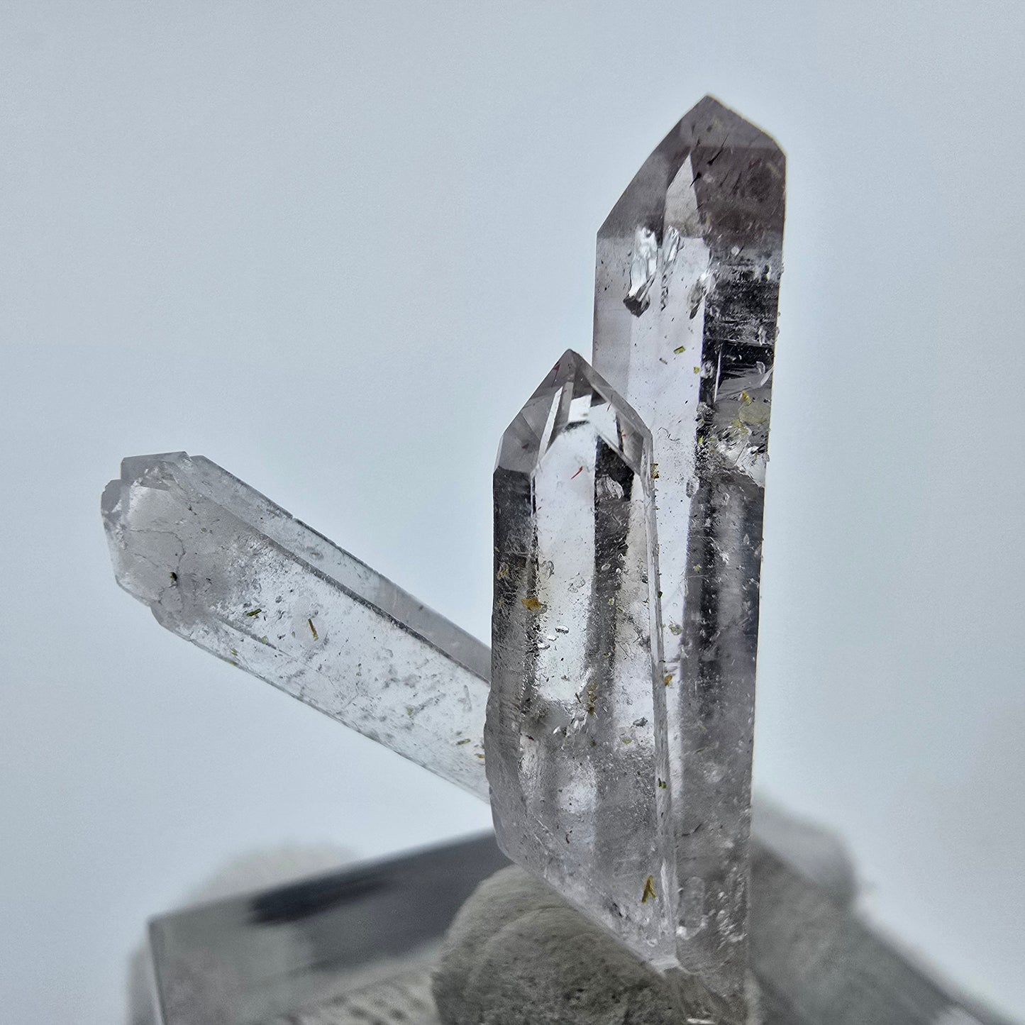 Klare Phantom Rauchquarz DT Zepter Stufe Goboboseb, Namibia 33*21*9mm