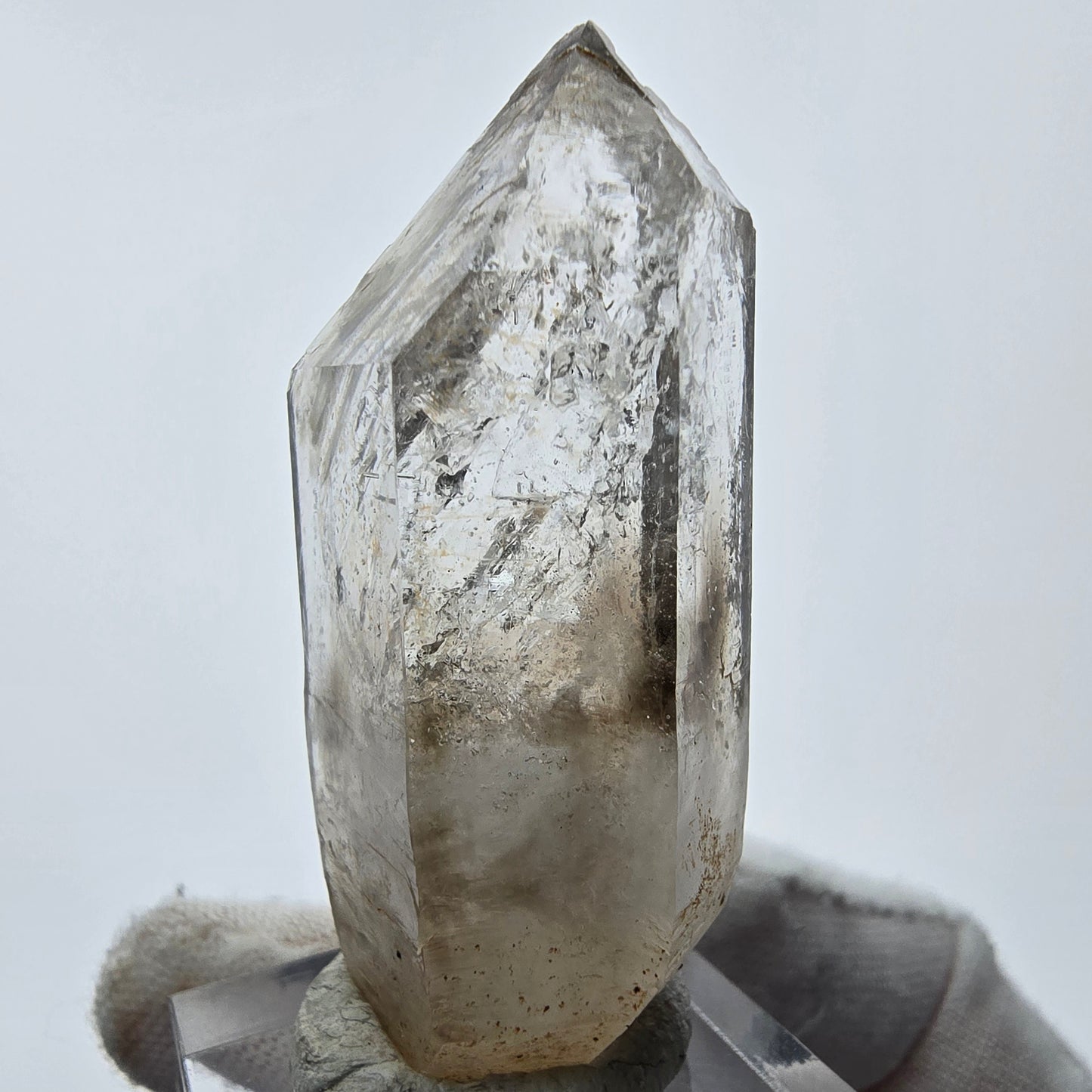 Enhydro Phantom Smoky Quartz Point 3x Bubble Goboboseb, Namibie 50*21*19mm