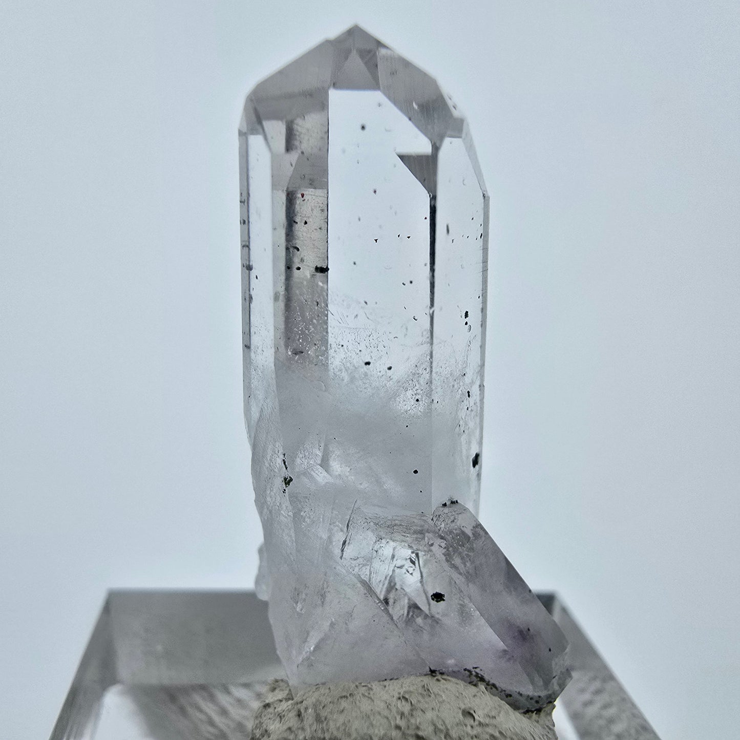 Phantom Hämatit Amethyst Quarz Spitze Streep Mine, Goboboseb, Namibia 31*15*9mm