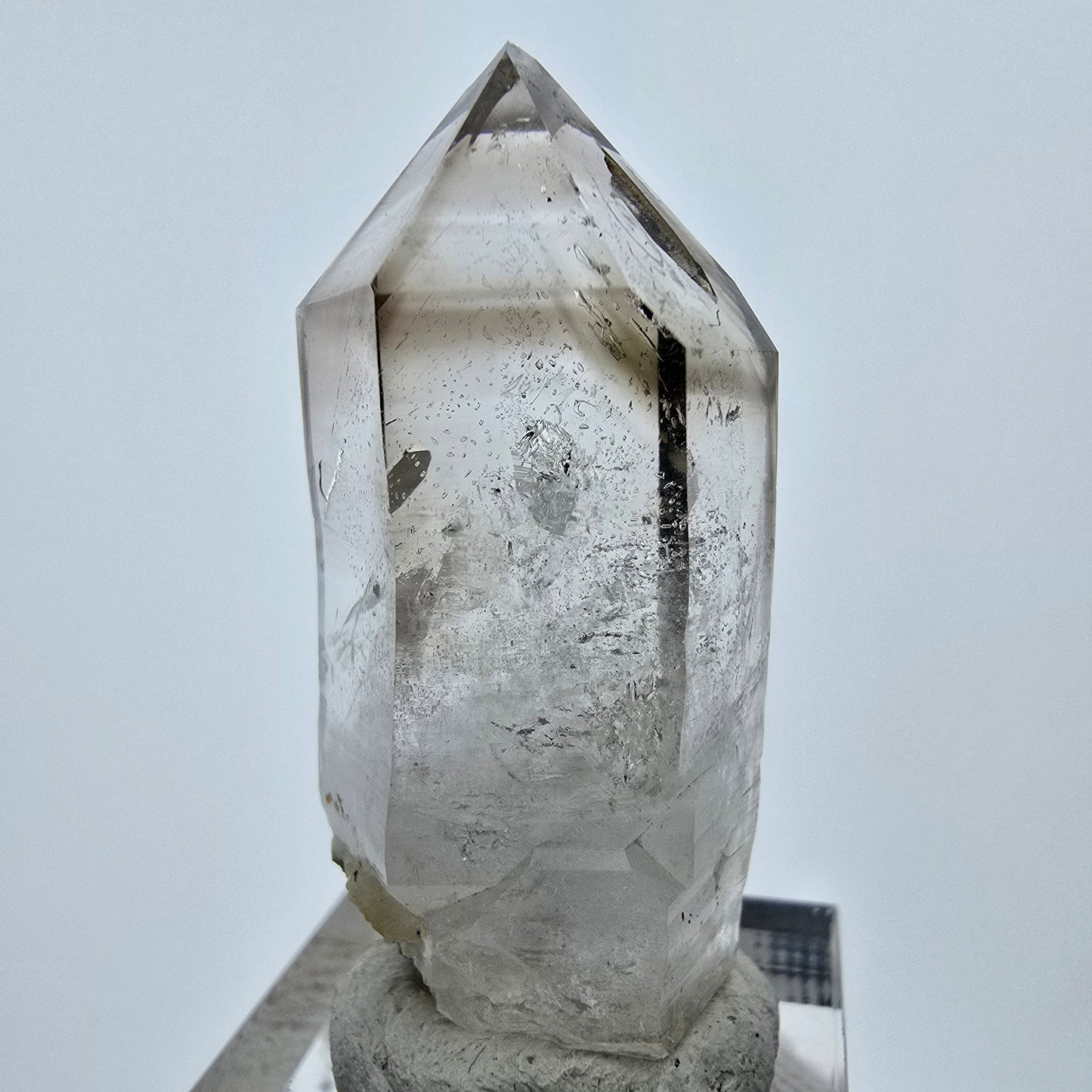 Klare Phantom Rauchquarz Kristallspitze Goboboseb, Namibia 45*20*15mm
