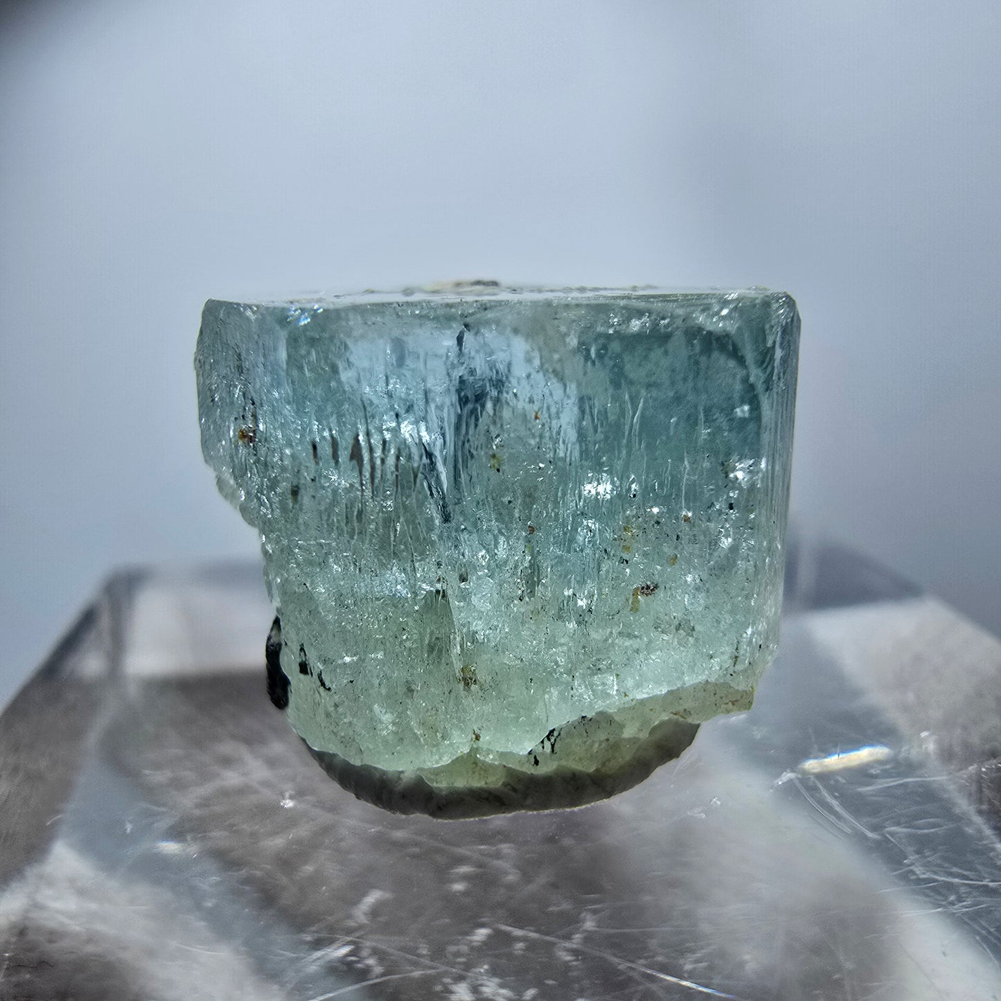 Seltener Aquamarin X mit Schörl Turmalin Erongo, Namibia 13*11*10mm