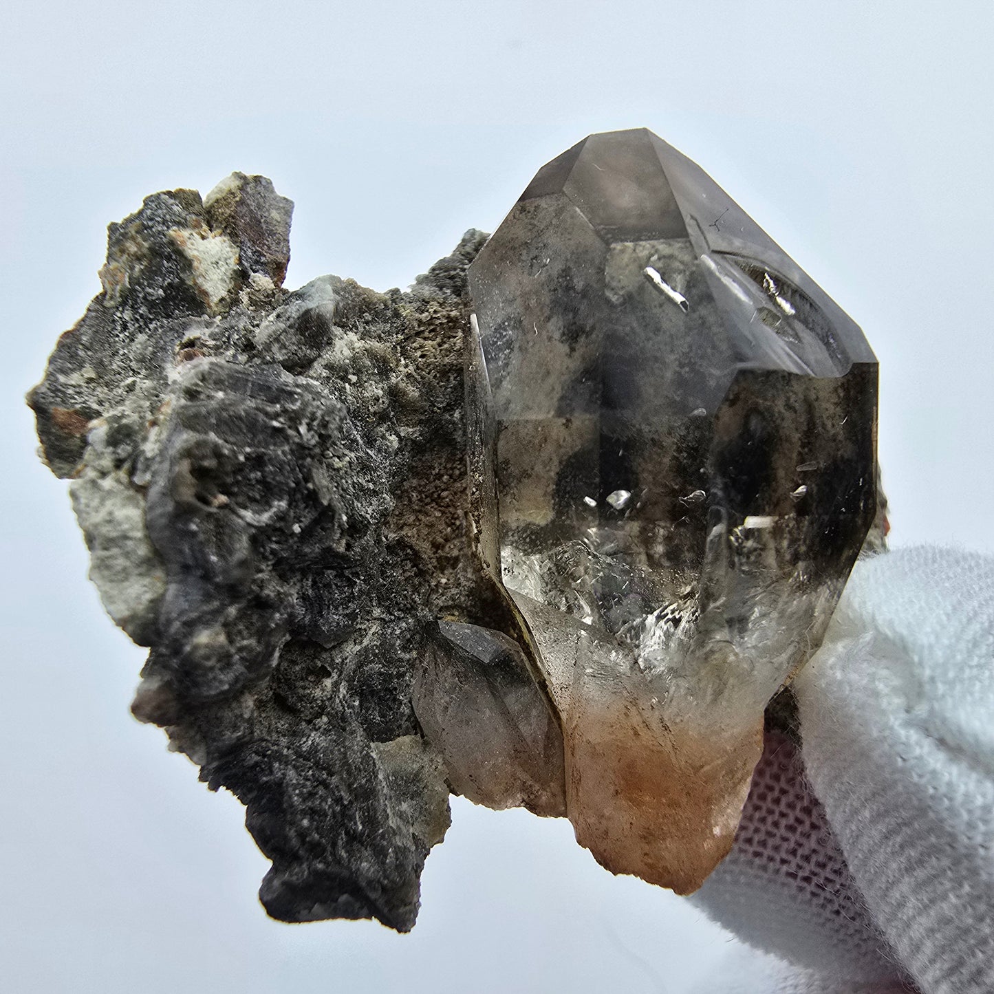 Phantom Rauchquarz Zepter auf Matrix Goboboseb, Namibia 39*33*20mm Sammlung