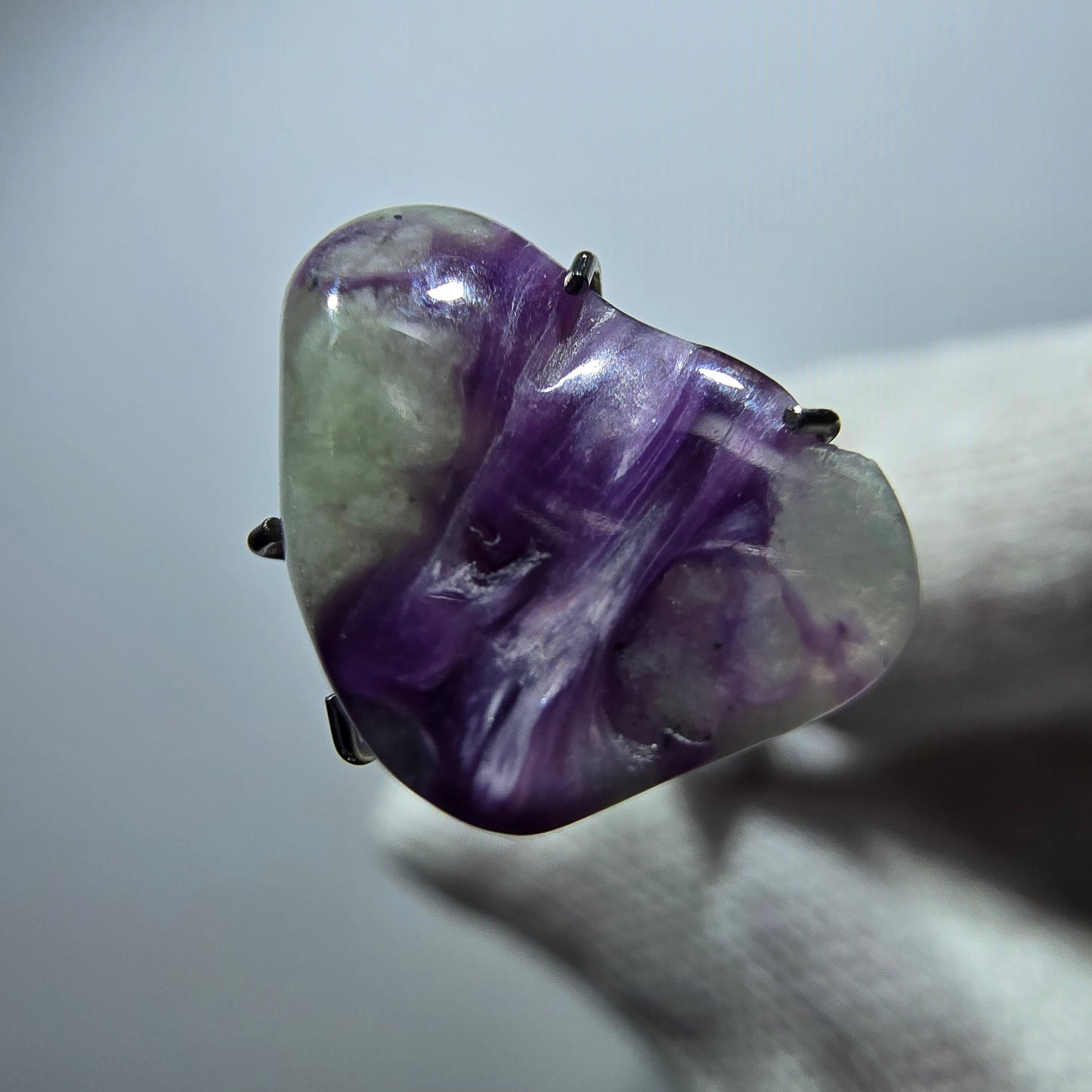 Rare Charoite crystal purple, polished Russia 14*10*4mm