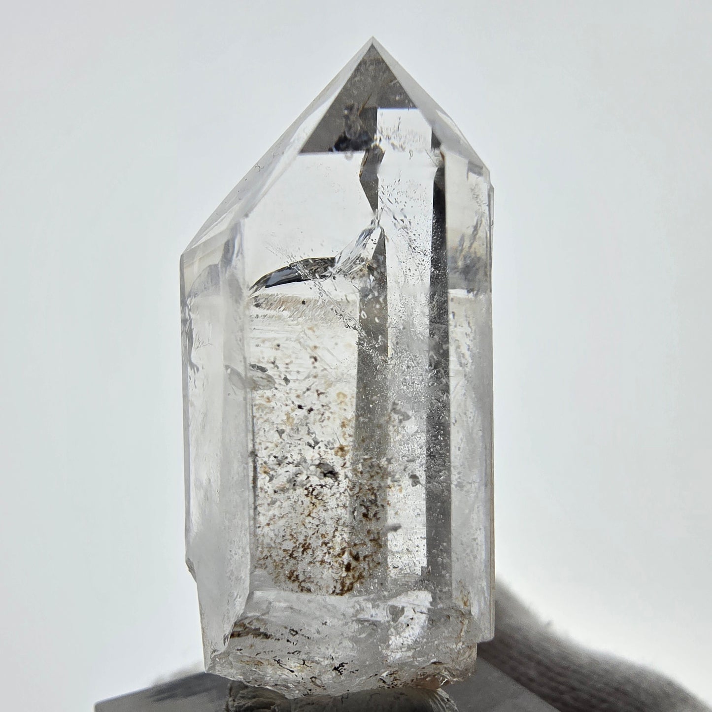 Phantom Smoky Quartz DT Scepter Valentine Pocket, Namibia 45*24*16mm