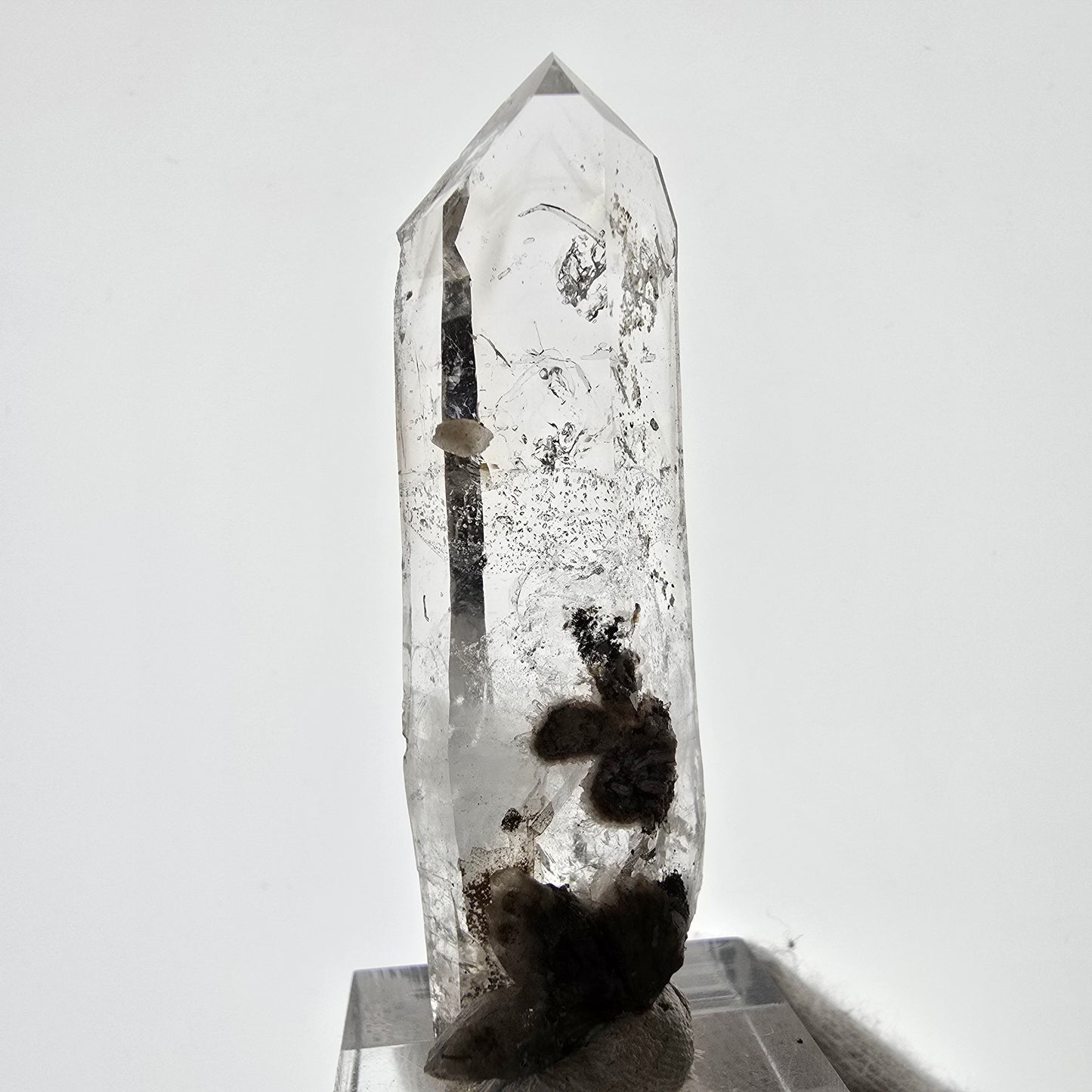 Sceptre DT en quartz fumé squelette Enhydro, 1 pochette bulle Saint-Valentin, Namibie 60 x 20 x 15 mm