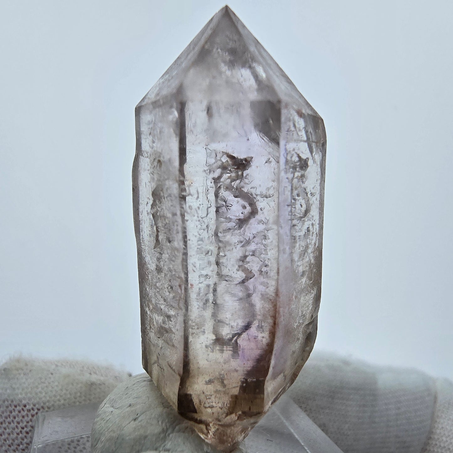 Enhydro skelett Phantom Amethyst DT Zepter Kristall Goboboseb Namibia 41*16*15mm