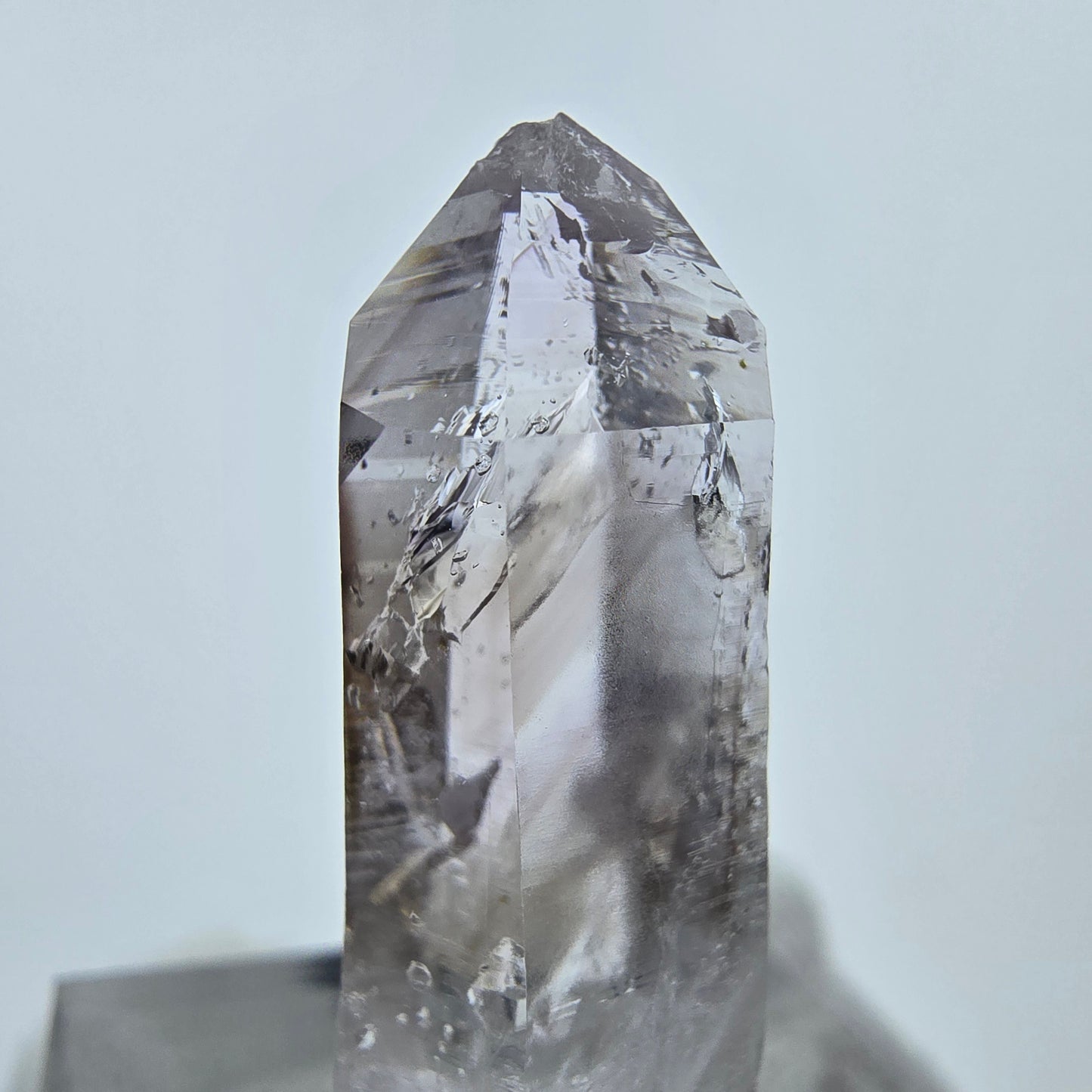 Klare Lemurian Phantom Amethyst Spitze Streep Mine, Goboboseb, Namibia 32*11*9mm