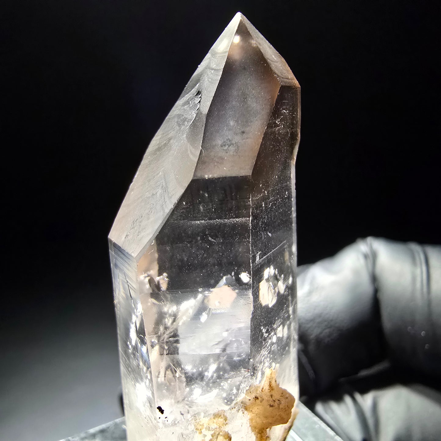 Klare Phantom Rauchquarz Zepter Spitze Goboboseb, Namibia 43*18*14mm Sammlung