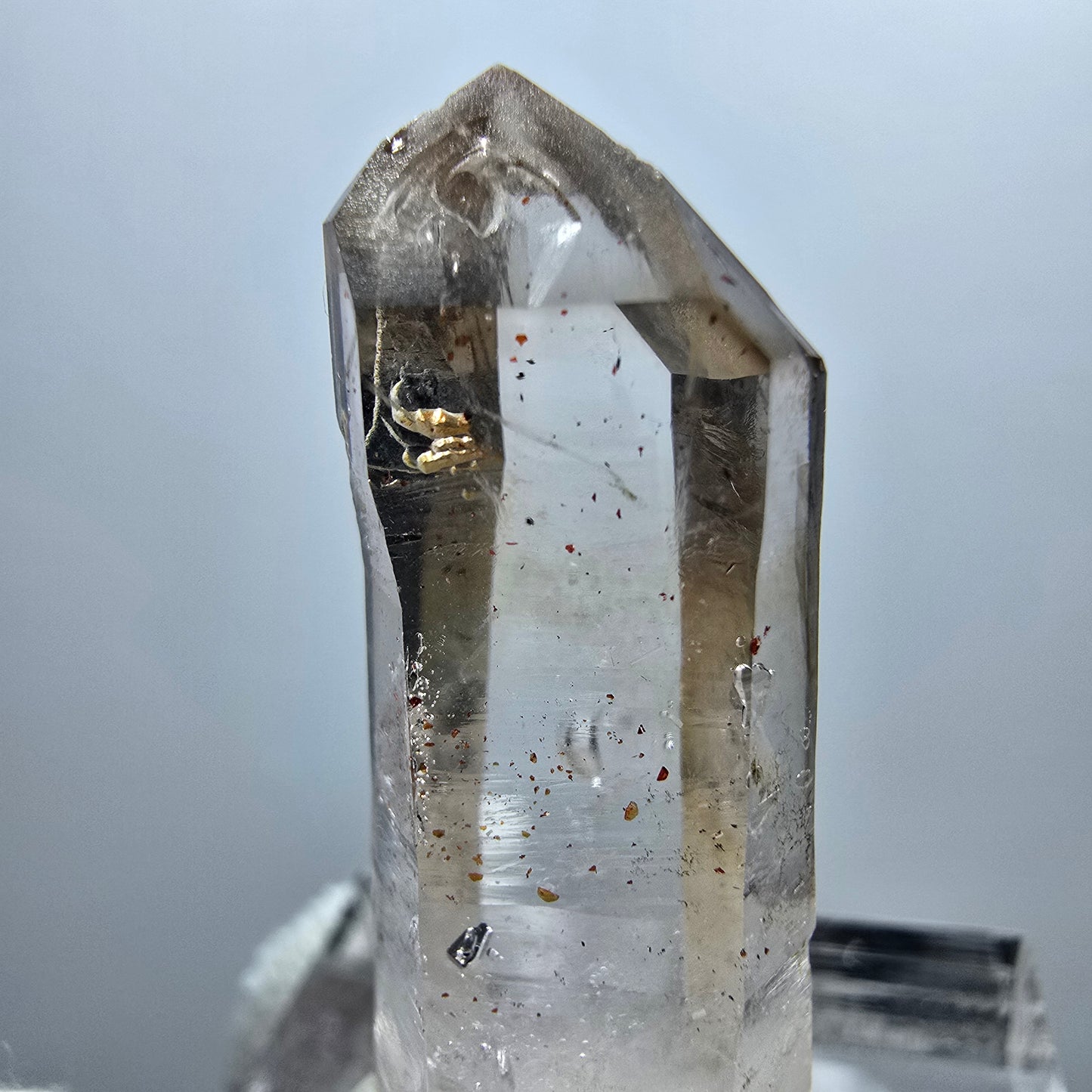 Klare Phantom Rauchquarz Zepter Spitze Goboboseb, Namibia 34*11*10mm