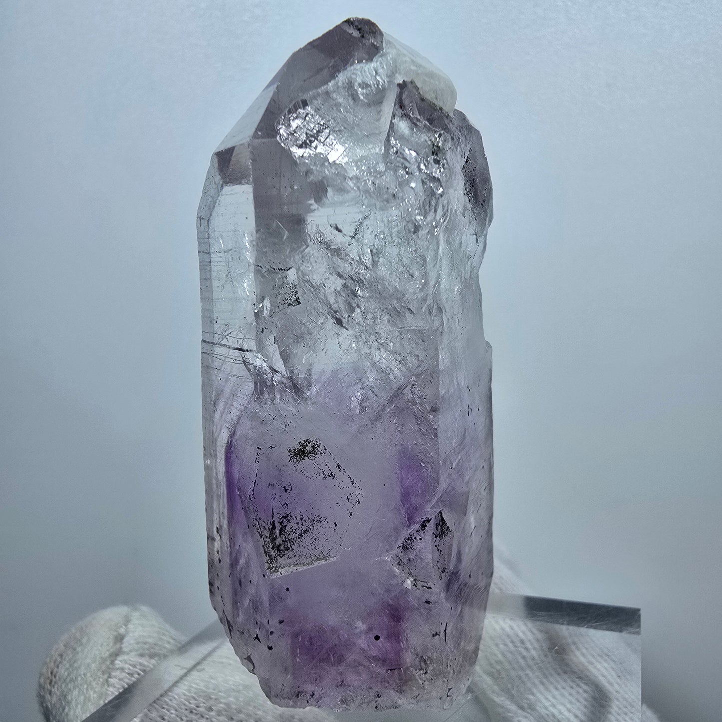 Hématite améthyste fantôme Enhydro, 2x Bubble Streep Mine Gobobo Namibie 62*32*22mm