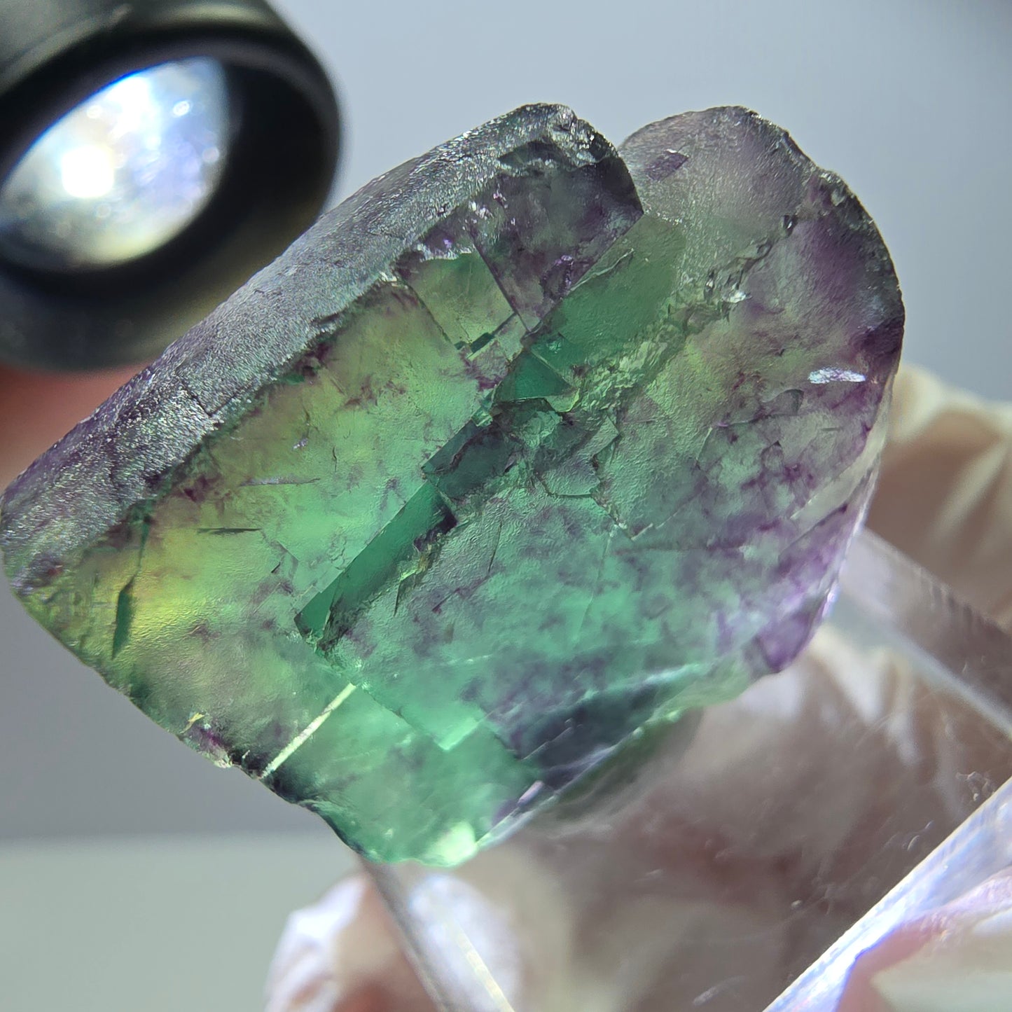 Rare Fluorite Cube Specimen, green purple Okorusu, Namibia 27*27*13mm