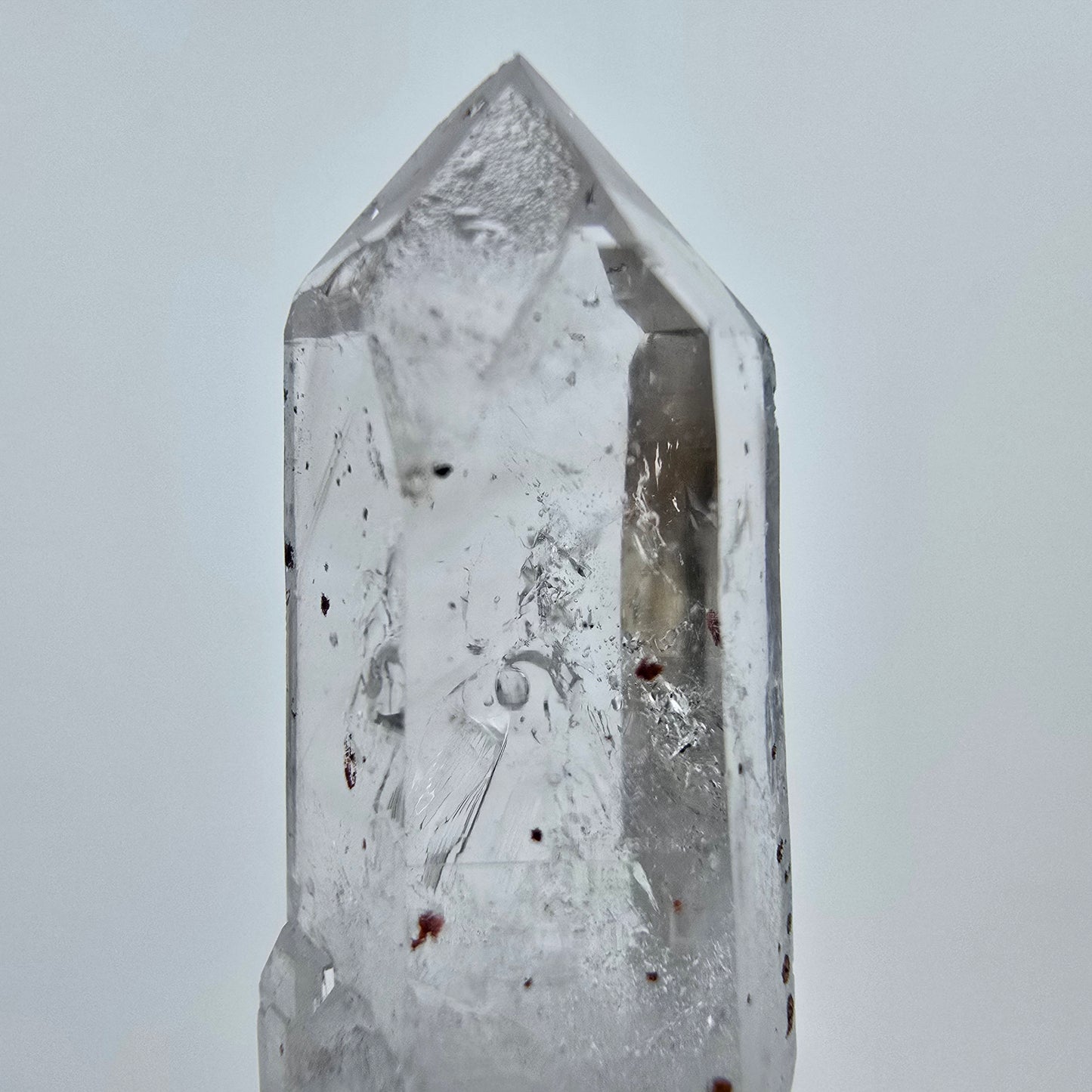 Klarer Harlekin Phantom Quarz Kristall Streep Mine, Goboboseb Namibia 42*13*11mm