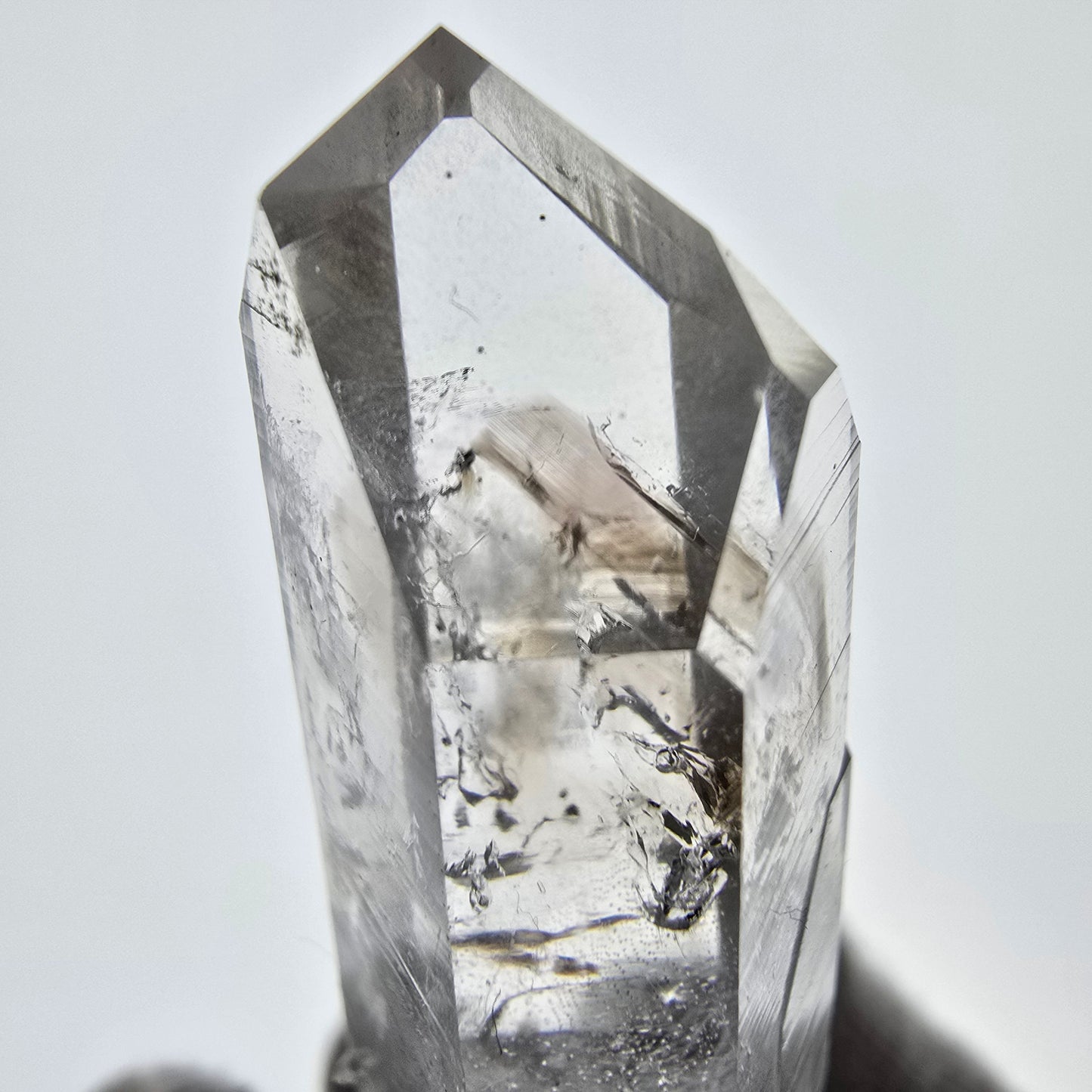 Quartz fumé fantôme Enhydro, 1x Bubble Streep Mine, Goboboseb, Namibie 52 x 19 x 17 mm