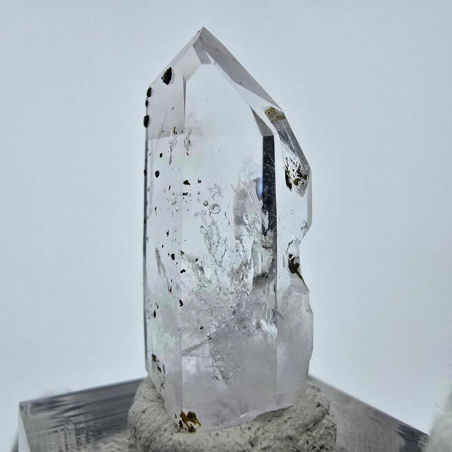 Klarer Phantom Hämatit Quarz Kristall Streep Mine, Goboboseb, Namibia 31*15*11mm