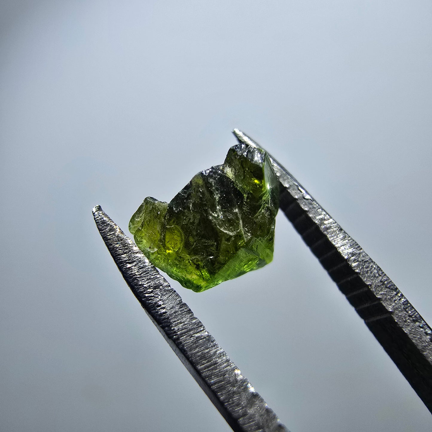 Cristal de tourmaline verdélite rare, vert Minas Gerais, Brésil #7984