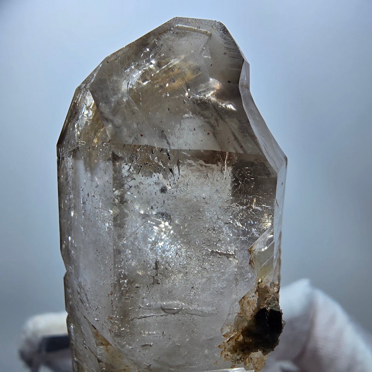 Klarer Phantom Rauchquarz DT Zepter Kristall Goboboseb, Namibia 61*28*26mm
