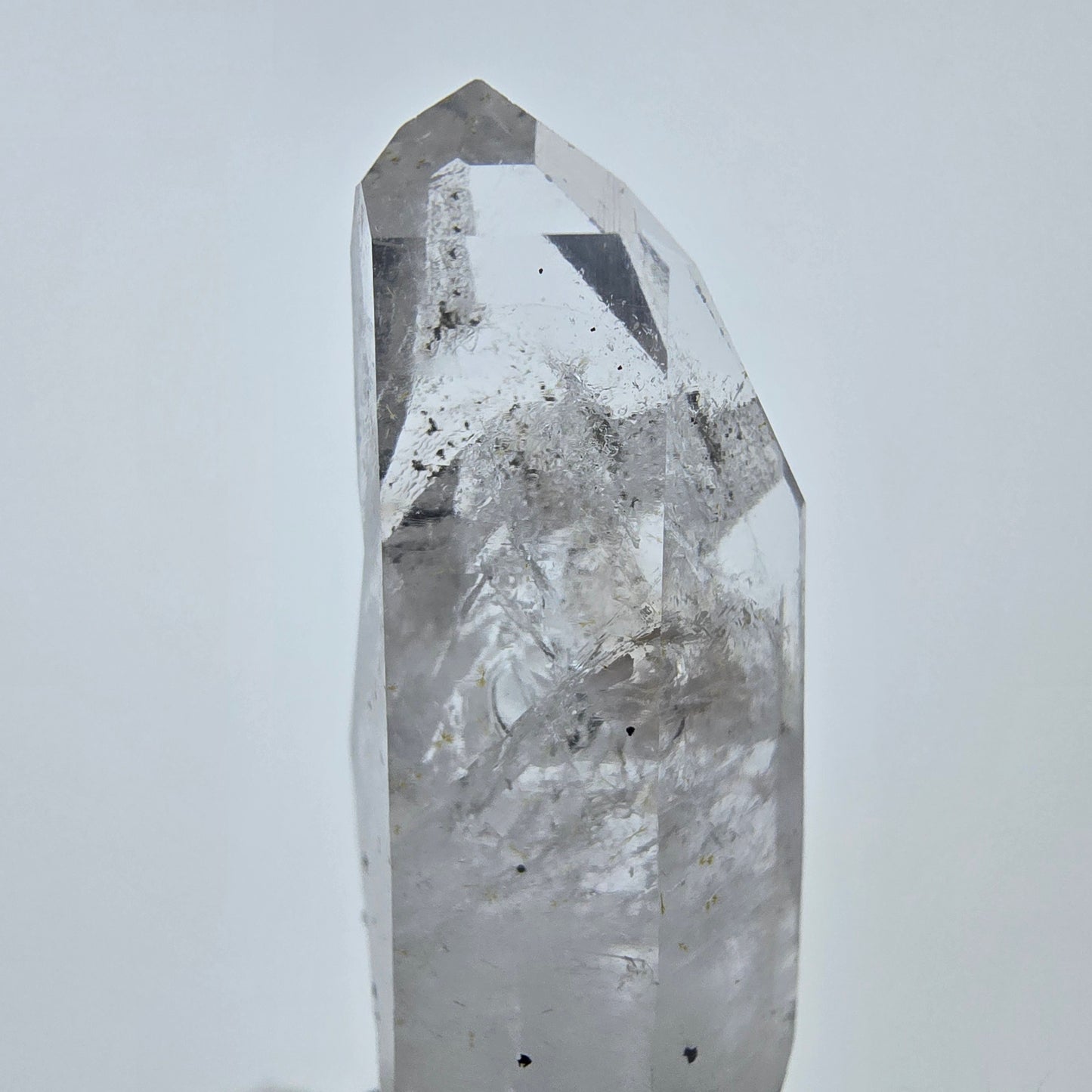 Quartz hématite enhydro, grosses bulles, mine Streep, Goboboseb, Namibie, 45 x 16 x 15 mm