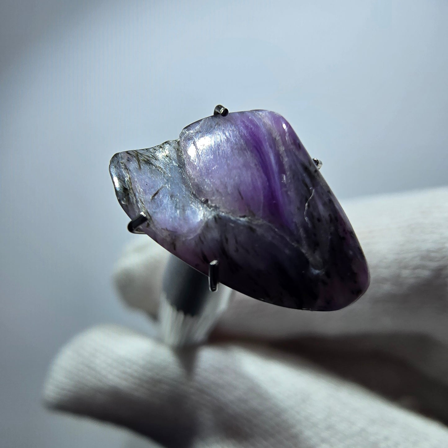 Rare Charoite crystal purple, polished Russia 16*9*4mm