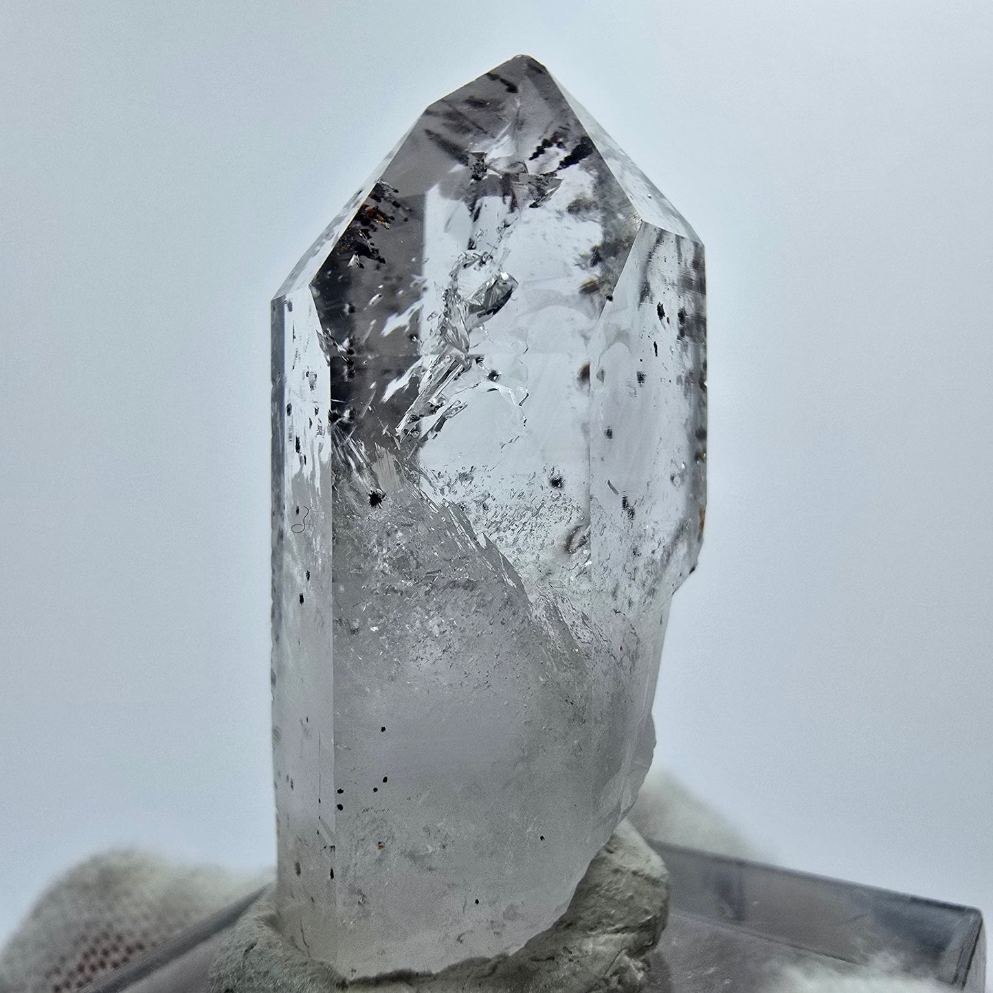 Harlekin Phantom Quarz Kristall Streep Mine Goboboseb Namibia 37*15*13mm