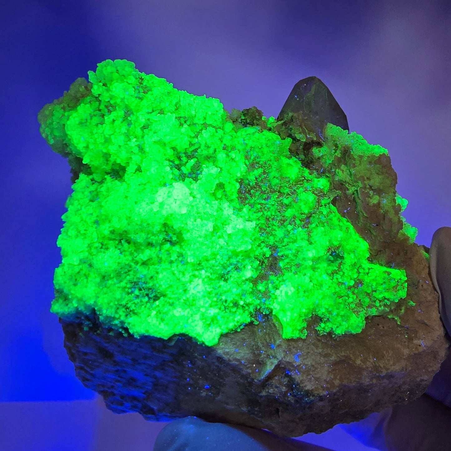 Seltene Hyalit Opal, Rauchquarz, Orthoklas Stufe Erongo, Namibia 75*60*51mm