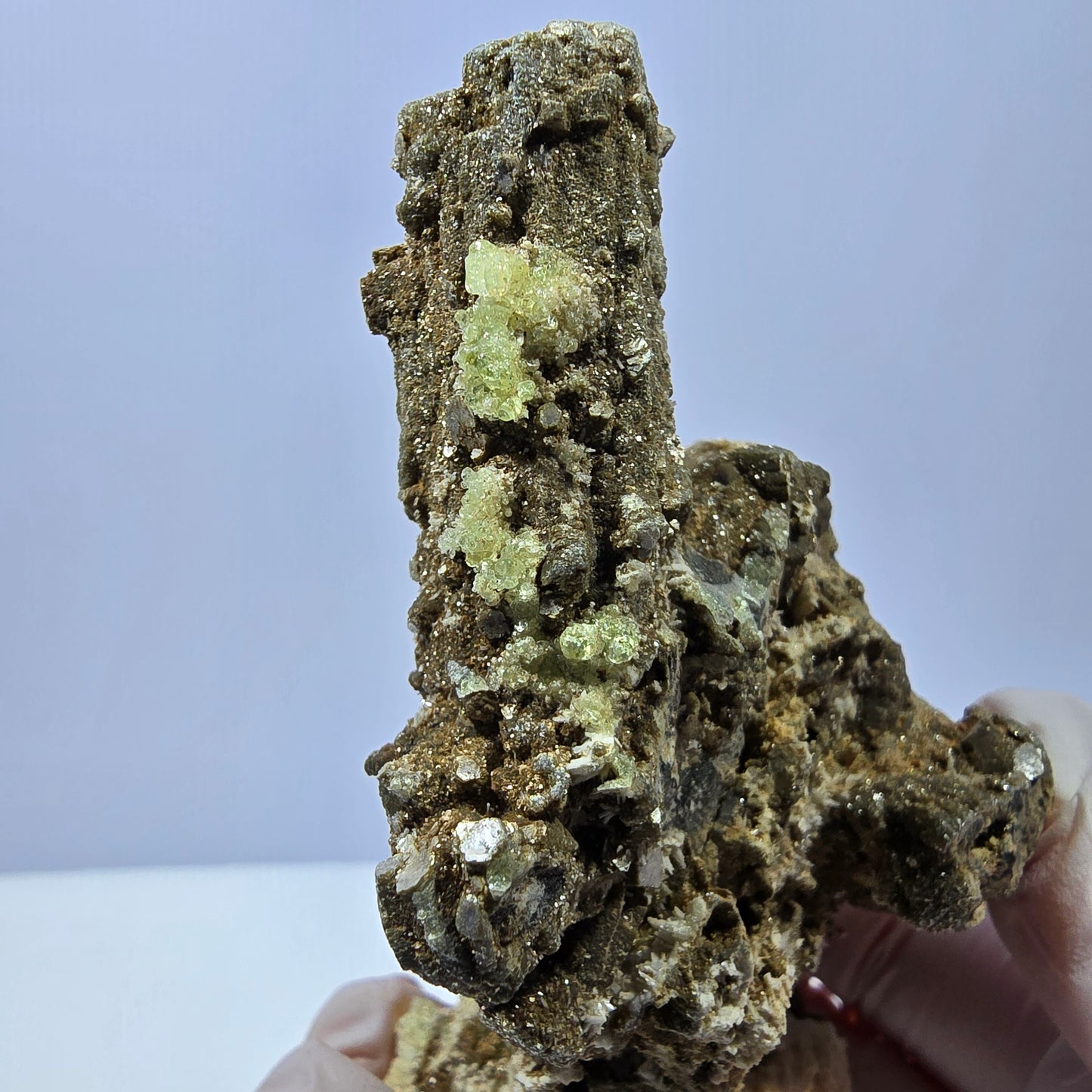 Hyalit Opal, Schörl Turmalin, Orthoklas Muskovit Stufe Erongo, Namibia 90*73*52mm