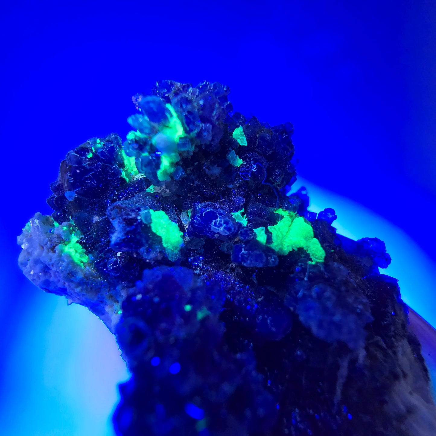 Cube de fluorite fantôme, hyalite, spécimen d'orthose, Erongo, Namibie, 63 x 40 x 28 mm