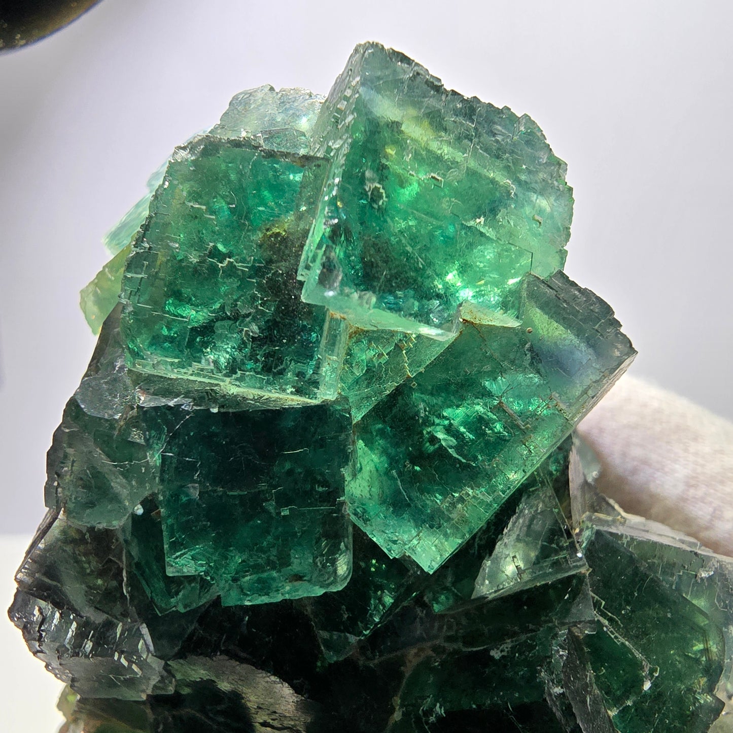 Große Phantom Fluorit Würfel Stufe, parkettiert, grün Okorusu, Namibia 101*84*63mm