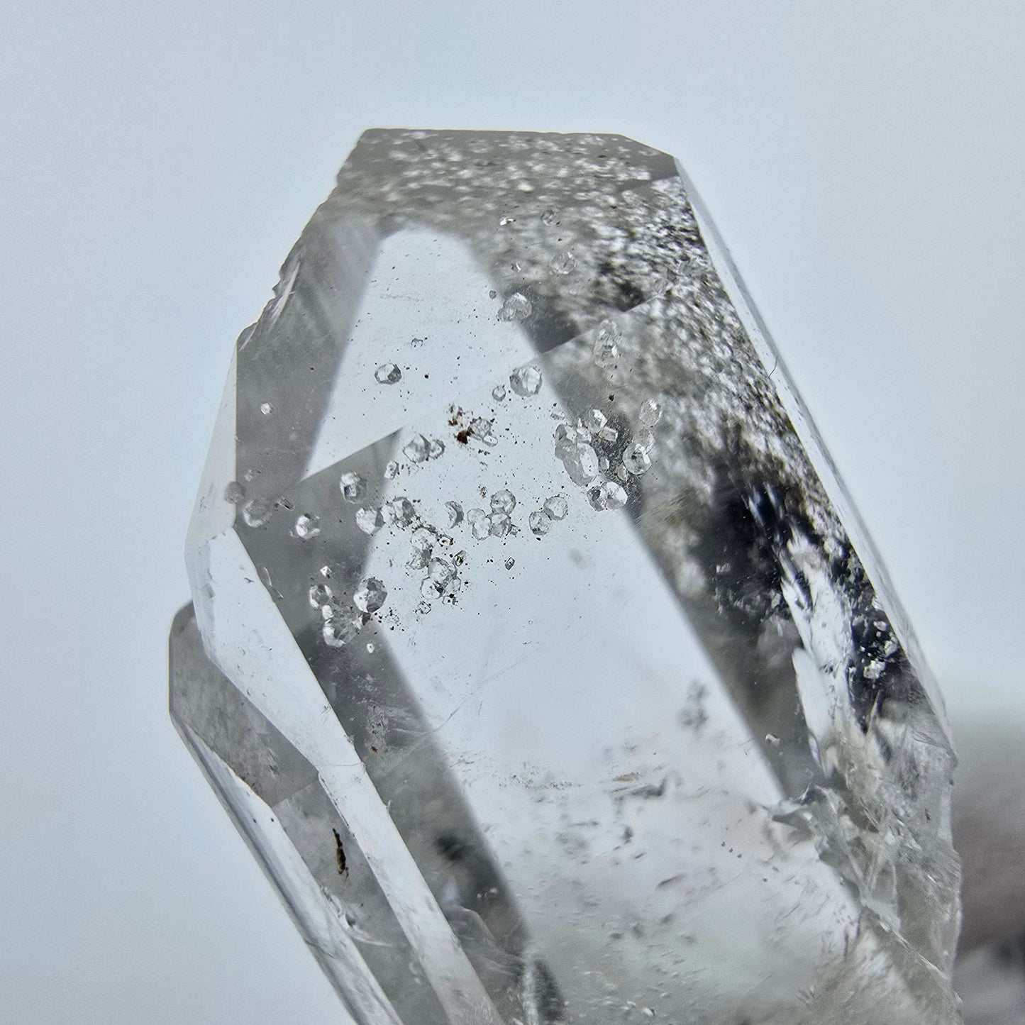 Phantom Quarz mit Analcim Streep Mine, Goboboseb, Namibia 37*16*12mm Sammlung
