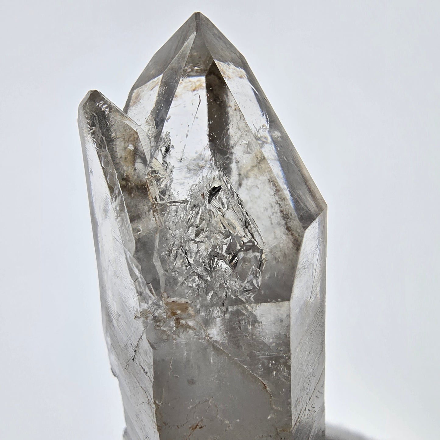 Skeleton Phantom Smoky Quartz DT Scepter Valentine Pocket, Namibia 63*27*17mm