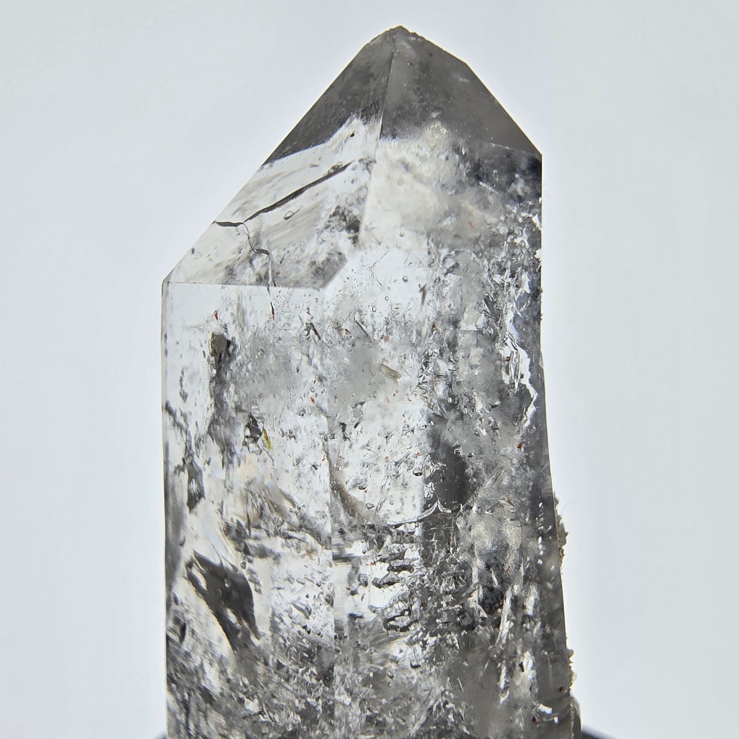 Enhydro Skeleton Smoky Quartz Scepter, 2x Bubble Valentine Pocket, Namibia 35*18*12mm