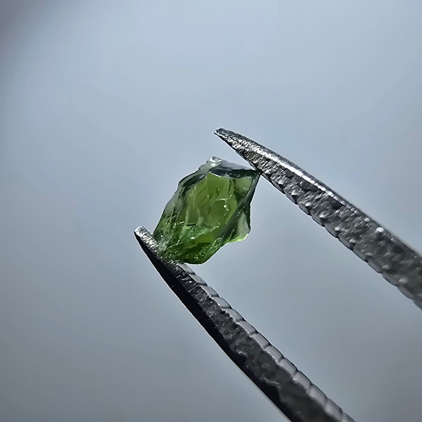 Cristal de tourmaline verdélite rare, vert Minas Gerais, Brésil #7981