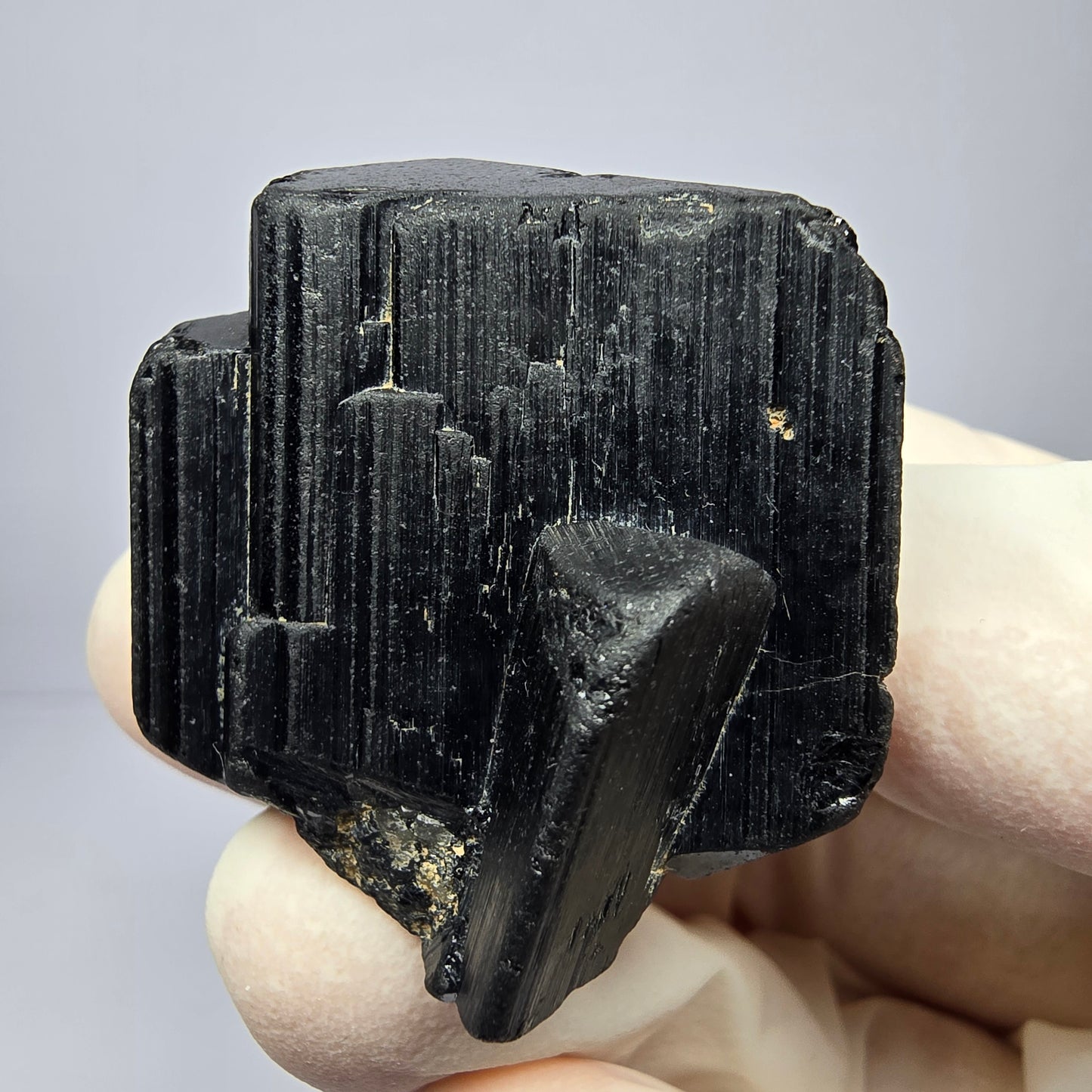 Symmetrischer Schörl Turmalin Stern Erongo Namibia 35*30*23mm Mineraliensammlung
