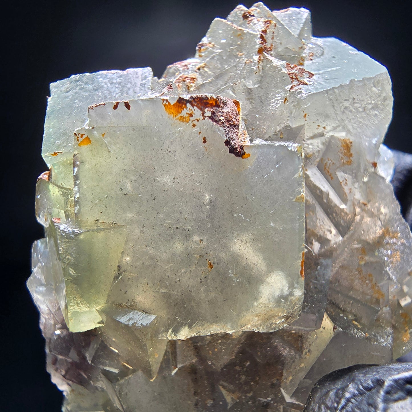 Cubes de fluorite très clairs niveau vert Okorusu, collection Namibie 50*38*19mm