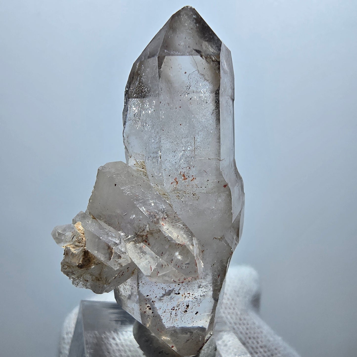Klare Phantom Rauchquarz DT Zepter Spitze Goboboseb, Namibia 54*31*23mm