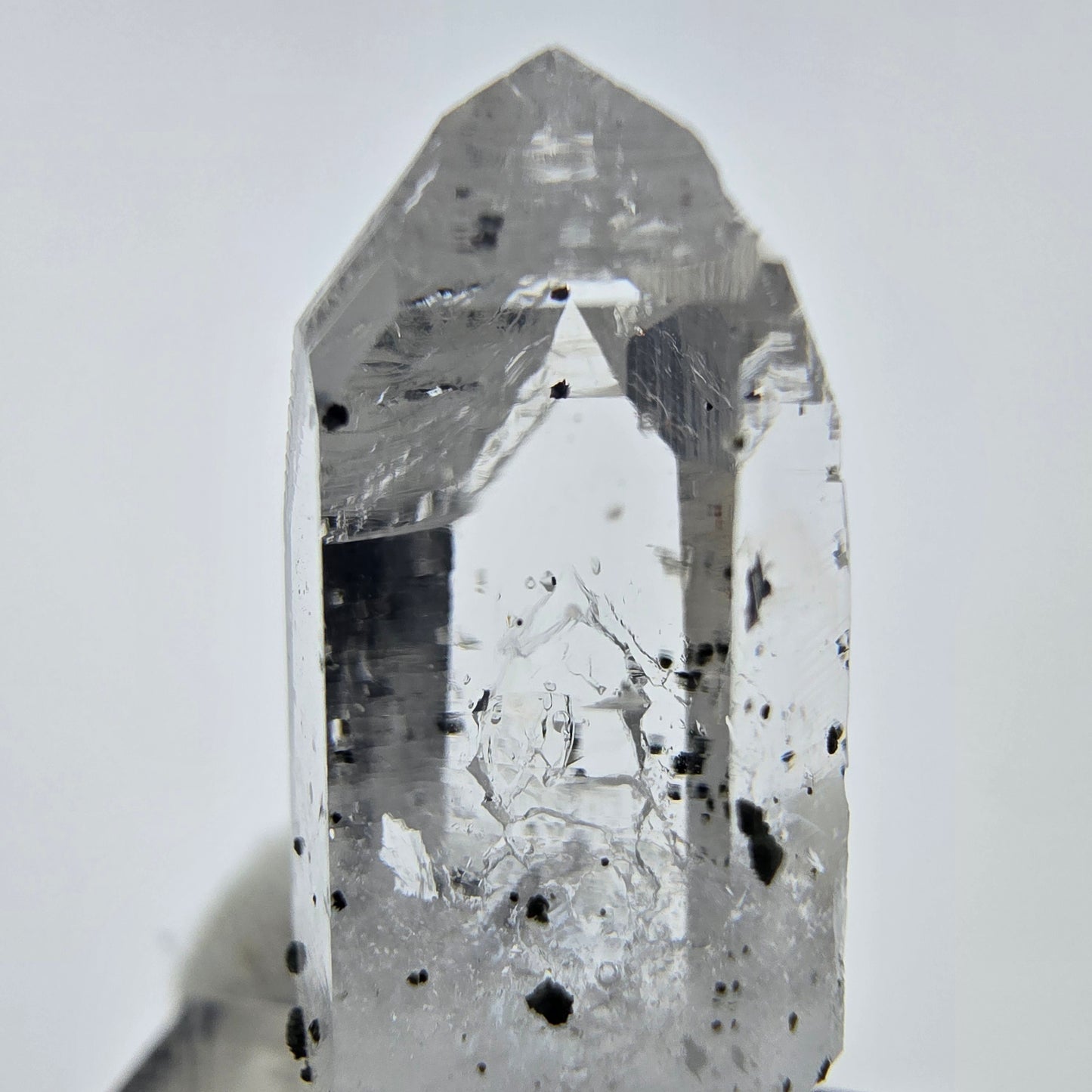 Cristal d'améthyste hématite fantôme Streep Mine, Goboboseb, Namibie 31 x 18 x 13 mm
