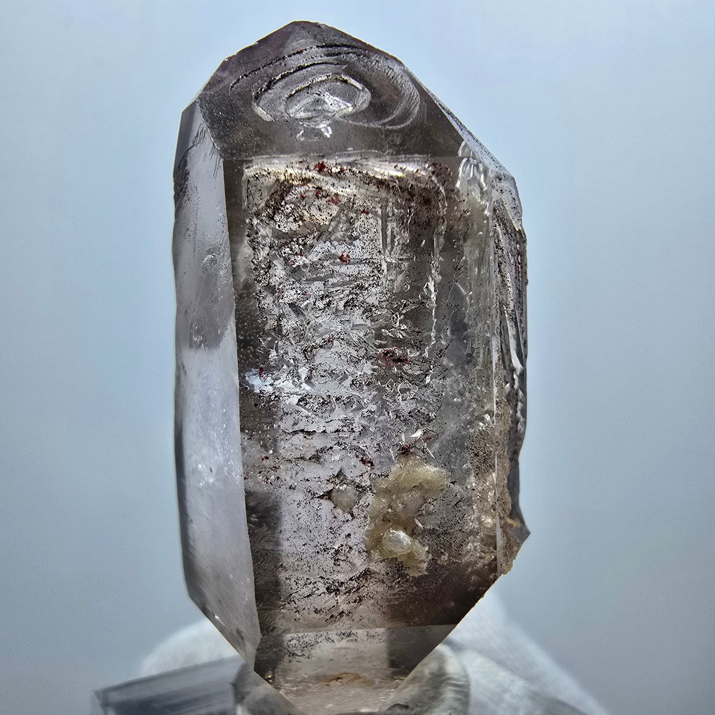 Klare Phantom Rauchquarz Zepter Spitze Goboboseb, Namibia 45*26*17mm