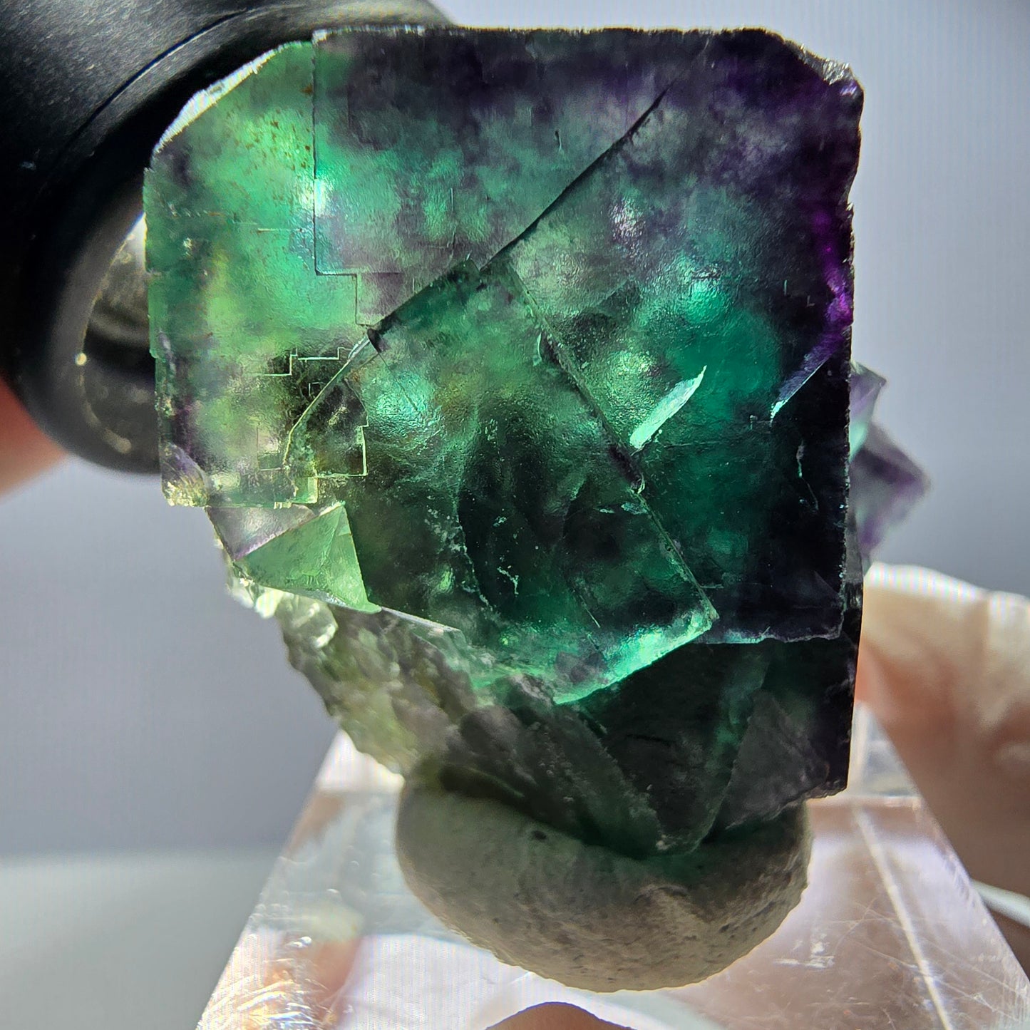 Rare Fluorite Cube Specimen, green purple Okorusu, Namibia 42*31*30mm