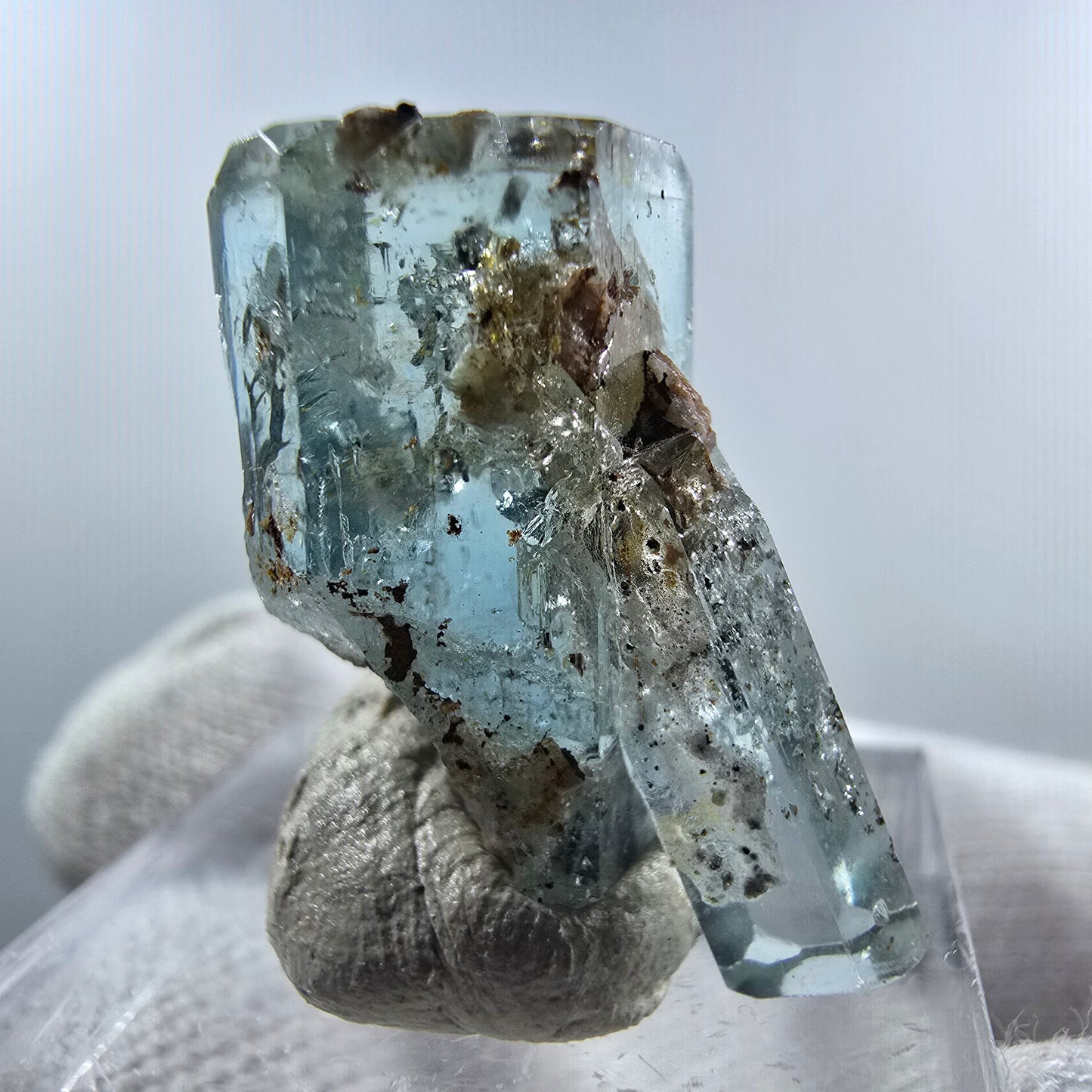 Aigue-marine Setlene, tourmaline Schörl stade Erongo, Namibie 23*12*11mm