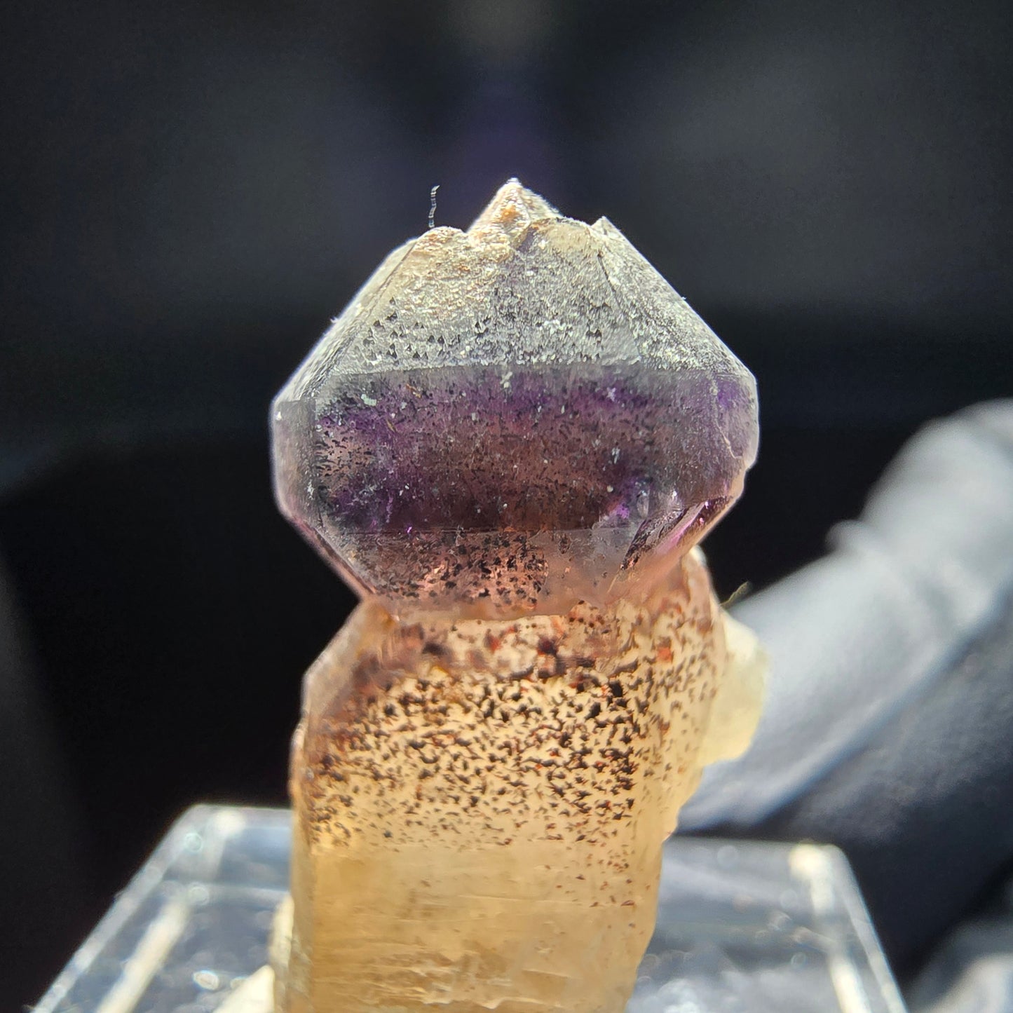 Schöne Phantom Amethyst Zepter Spitze Brandberg, Namibia 25*18*13mm Sammlung