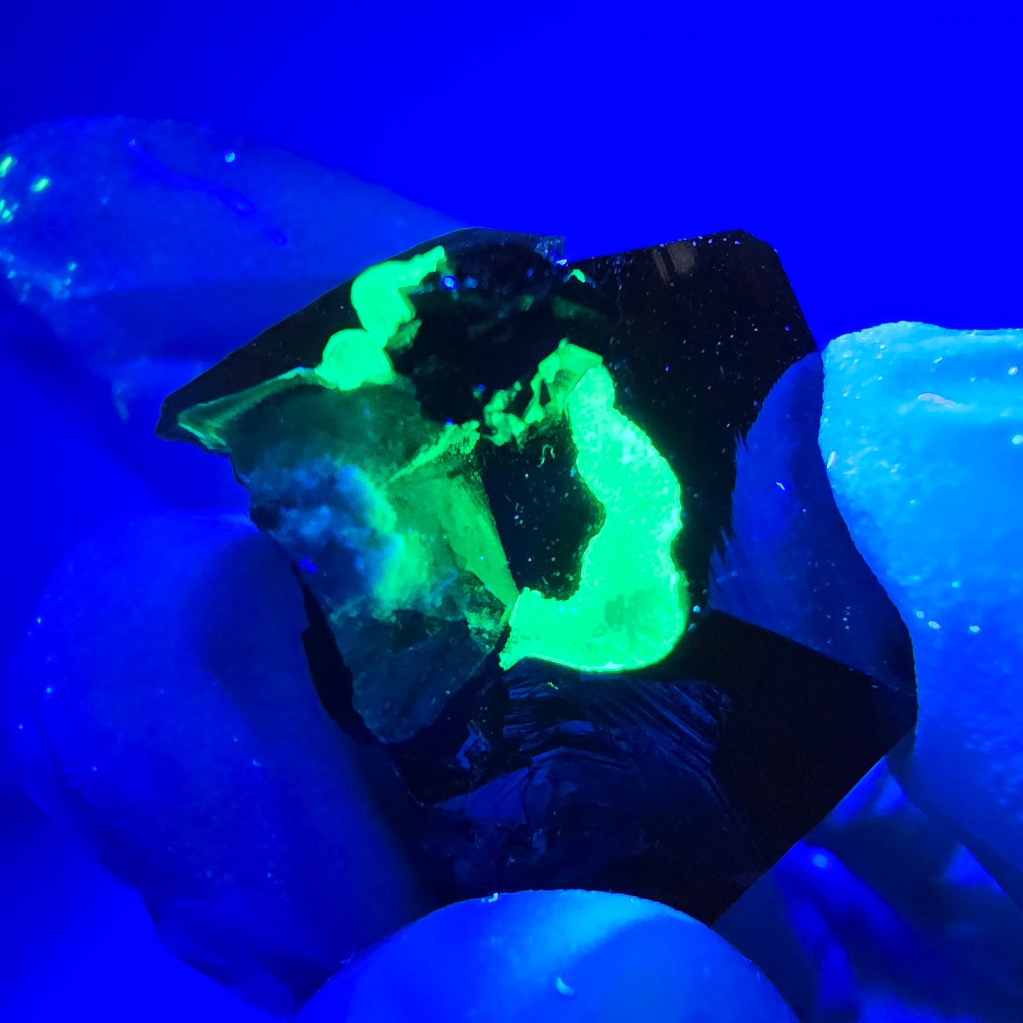 Sym. Tourmaline Schörl, quartz fumé, stade hyalite Erongo, Namibie 23*21*20mm